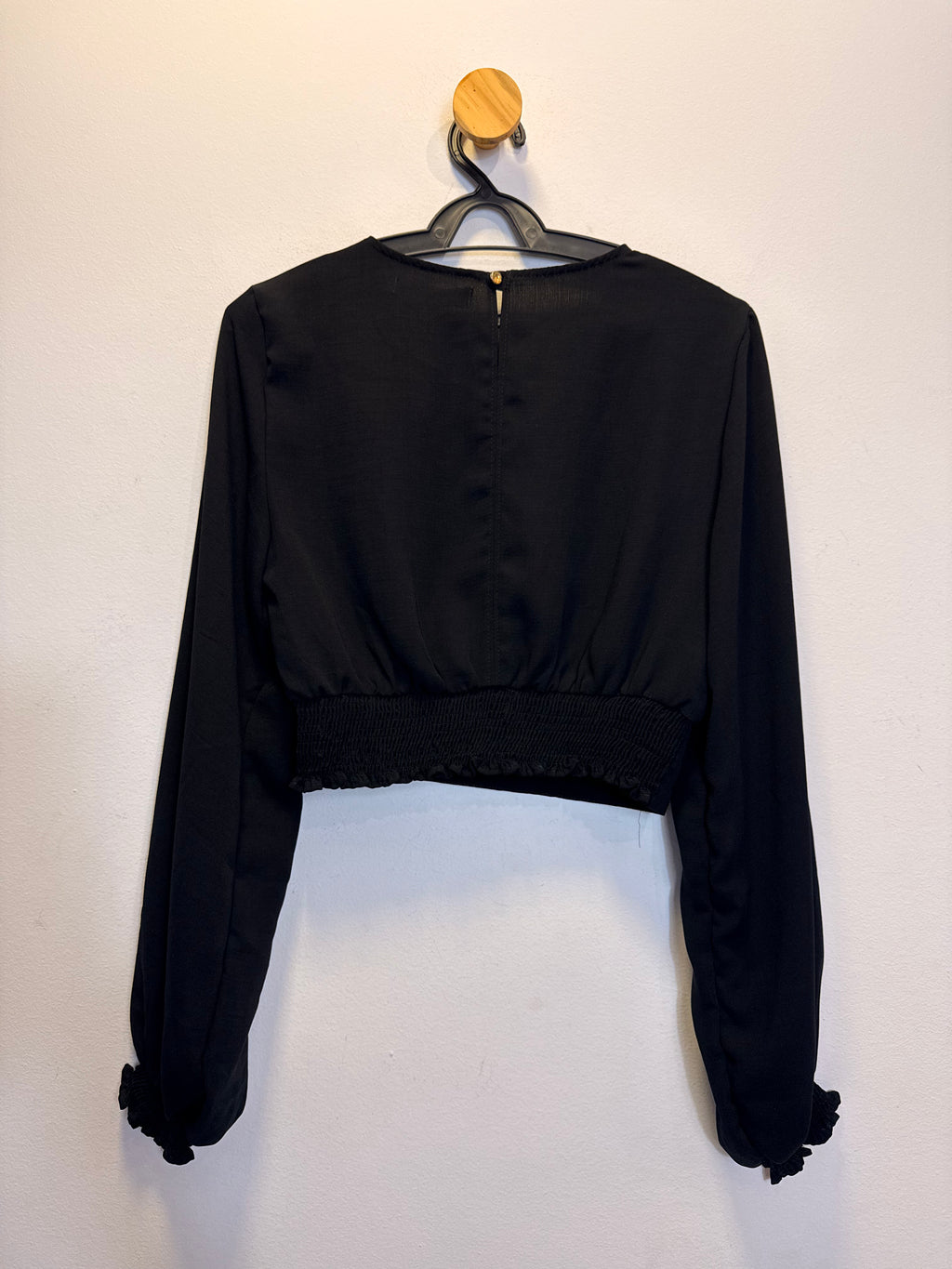 Blusa Preta Flor de Lis