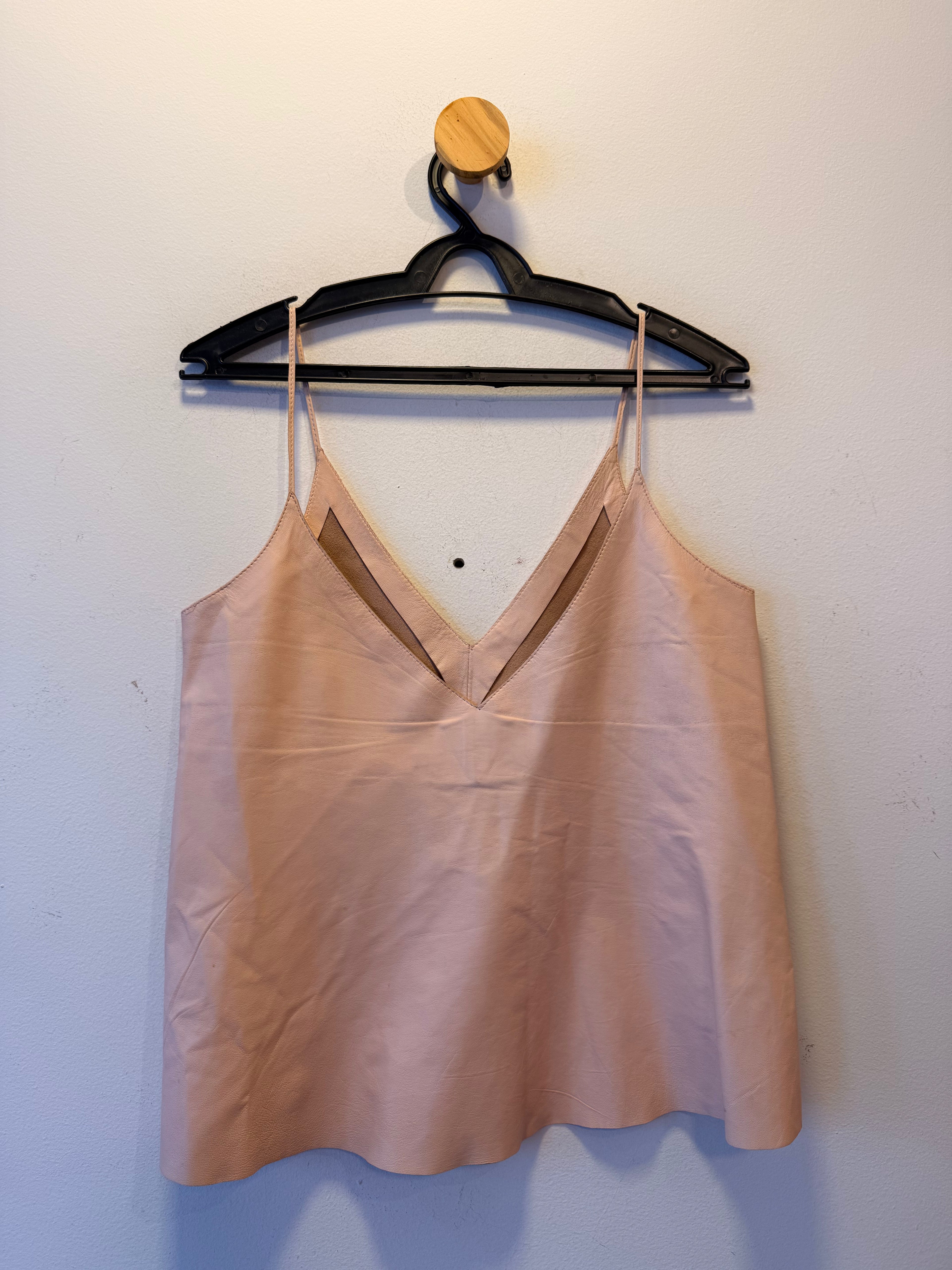 Blusa Rosa de Couro Tannerie