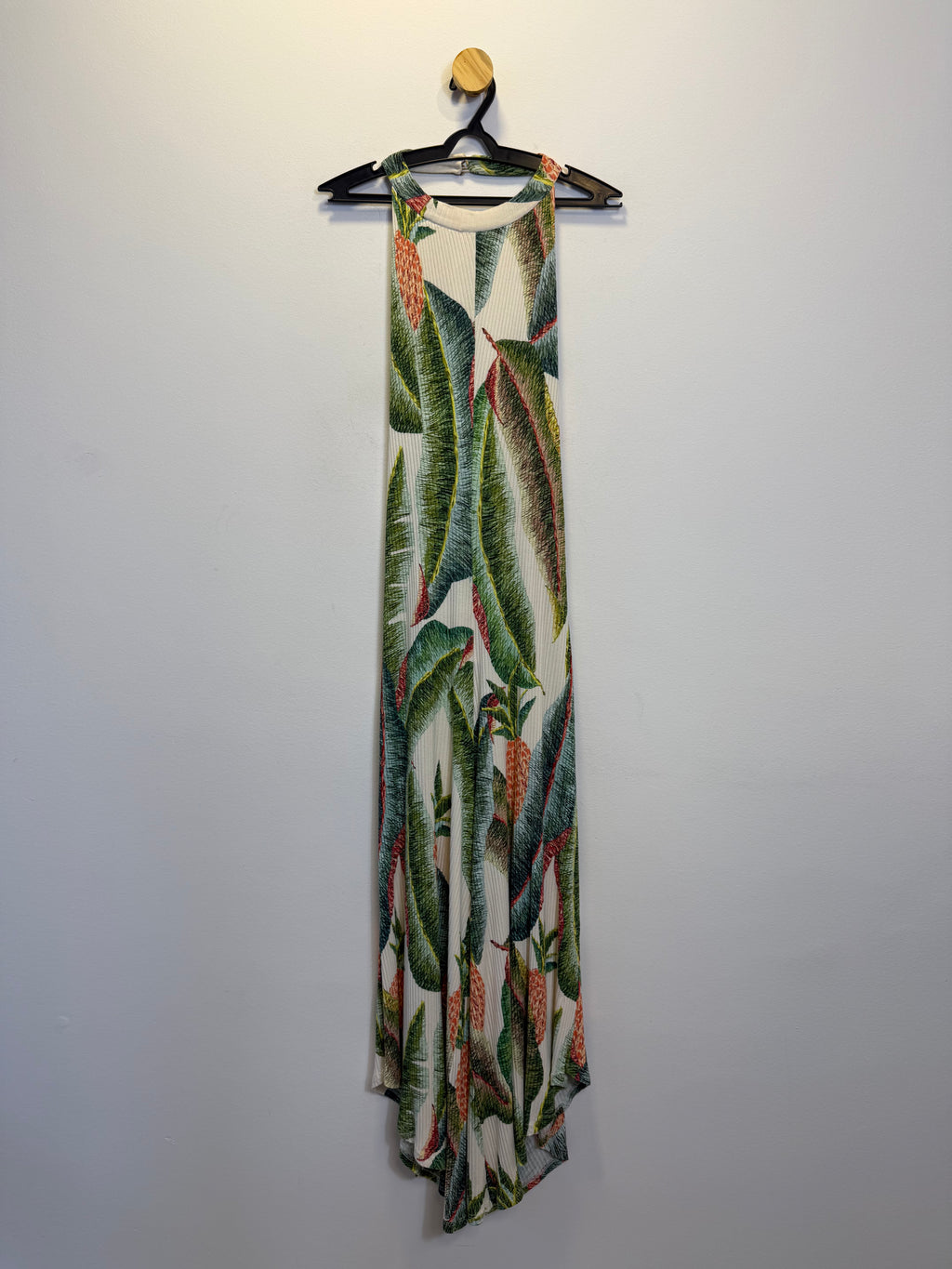 Vestido Longo Estampa Tropical