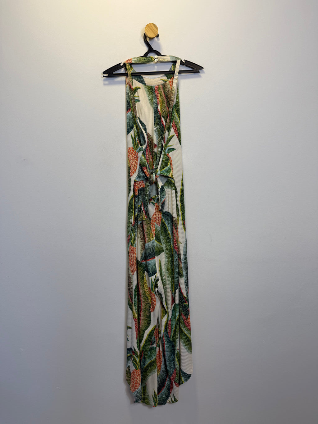 Vestido Longo Estampa Tropical