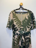 Vestido Longo Estampa Folhagens
