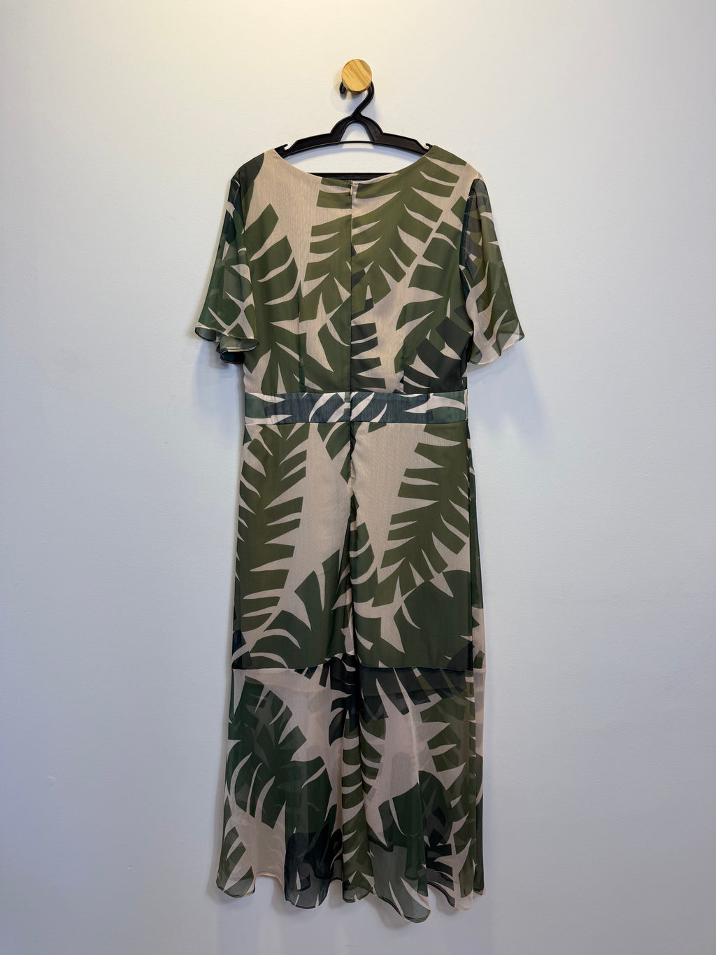 Vestido Longo Estampa Folhagens