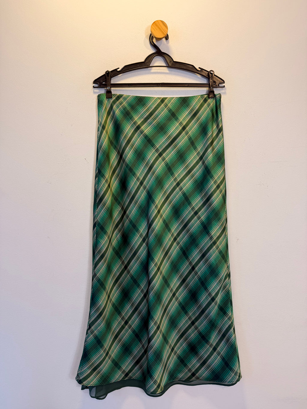 Saia Xadrez Verde Mango