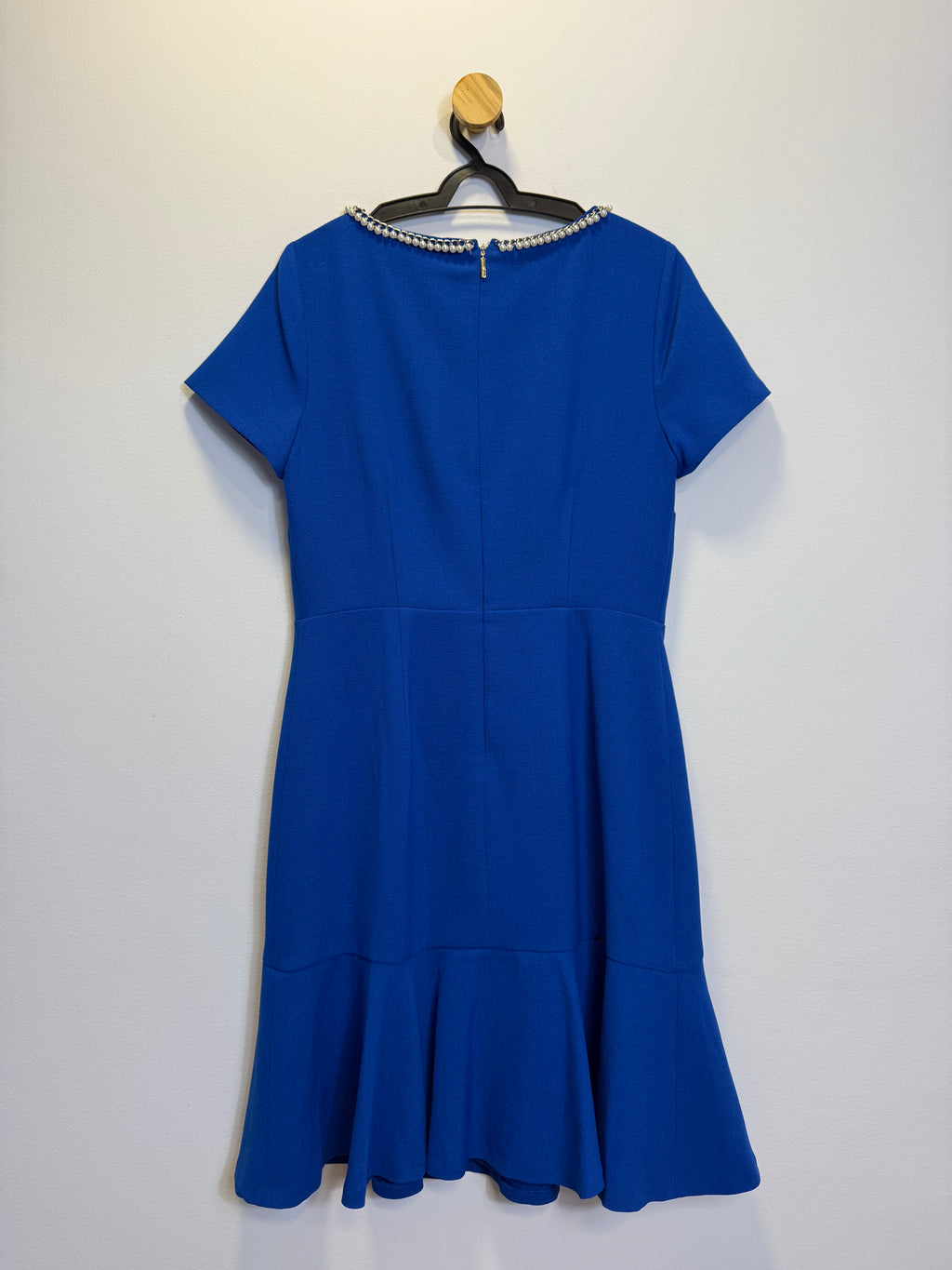 Vestido Azul Royal Perolas