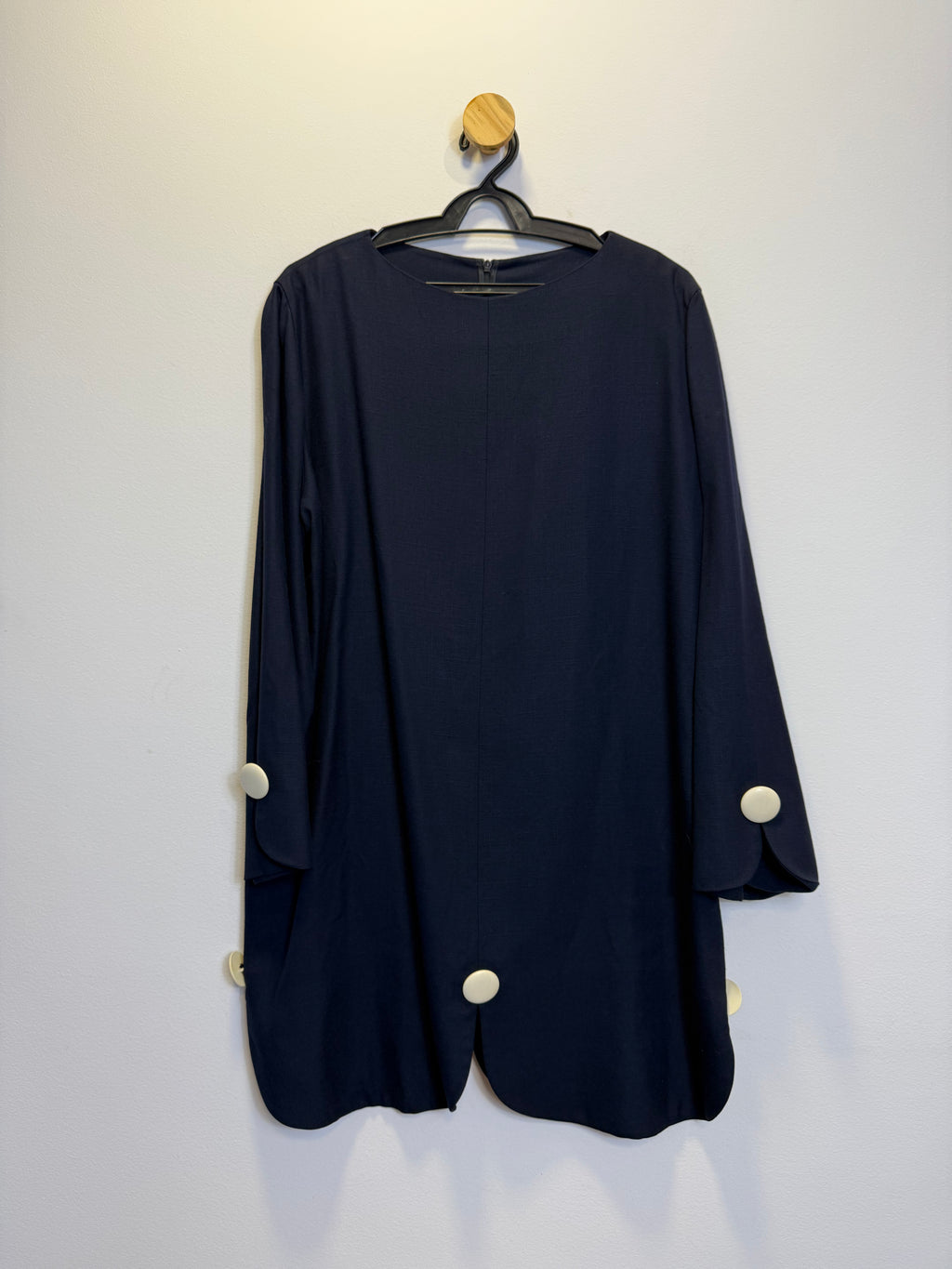 Vestido Linho Azul Petrólio
