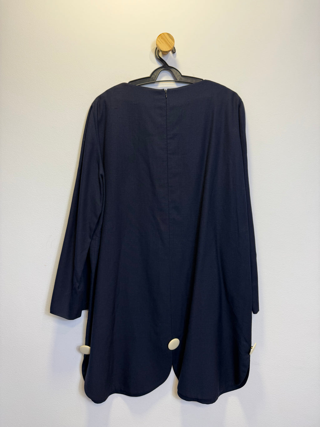 Vestido Linho Azul Petrólio