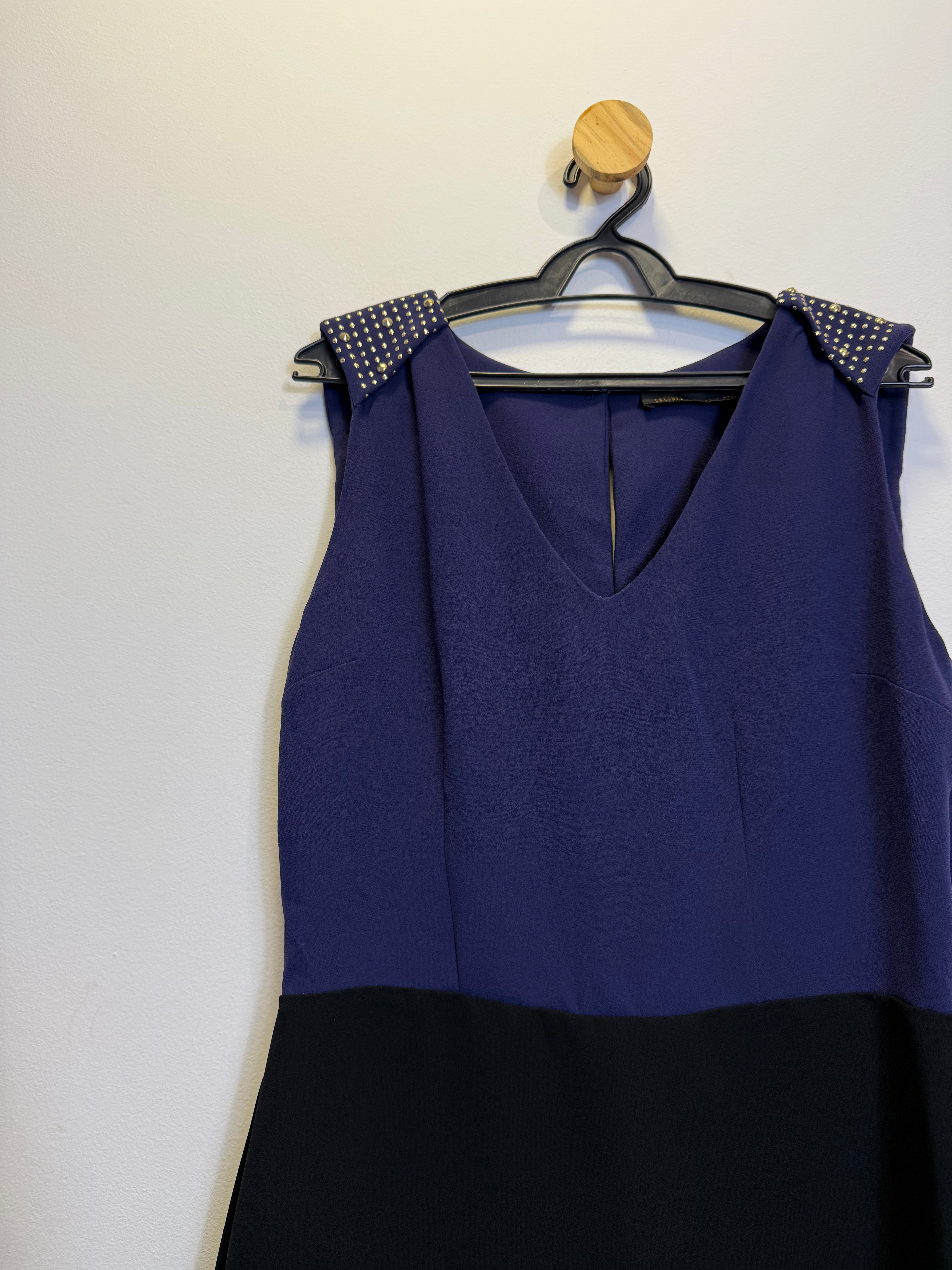 Vestido Azul e Preto