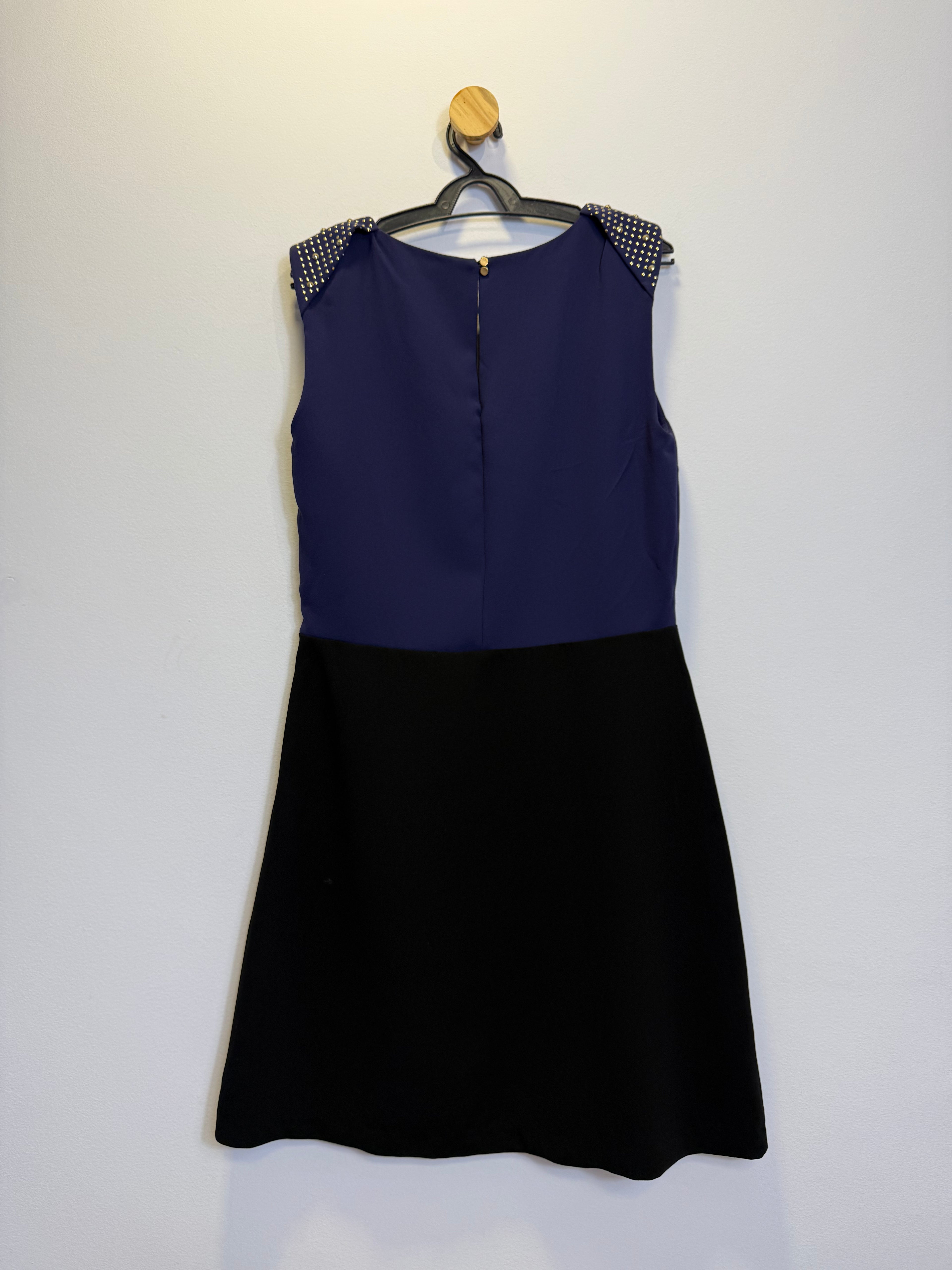 Vestido Azul e Preto