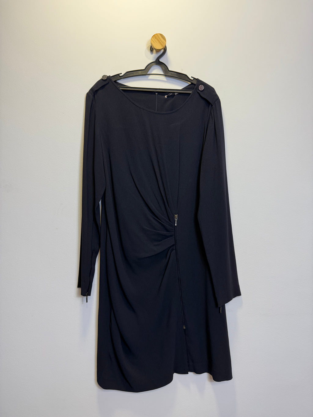 Vestido Preto Drapeado
