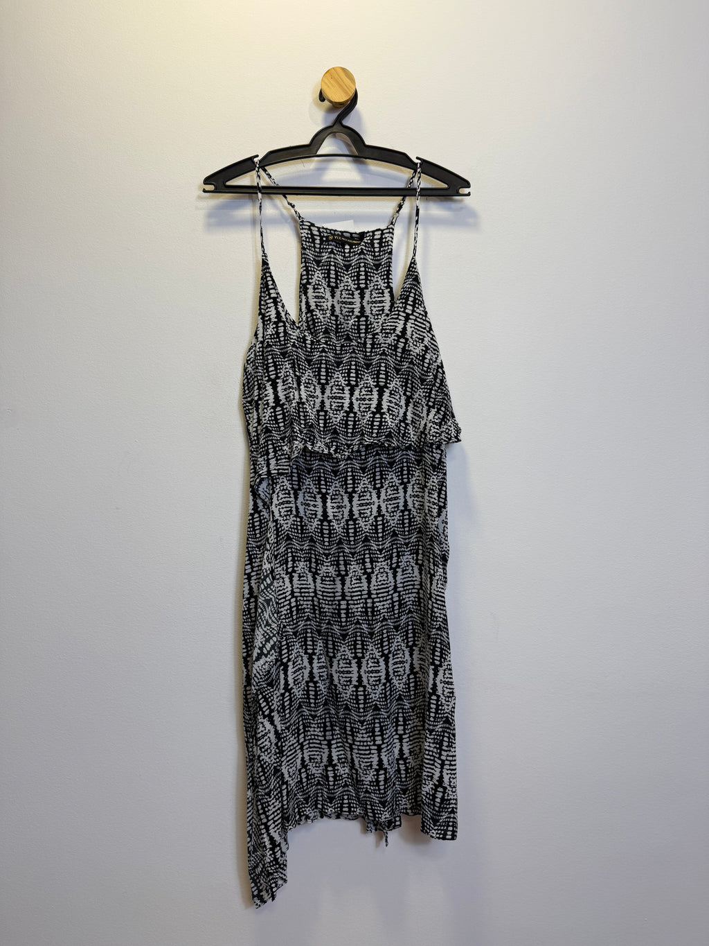 Vestido Estampado Preto e Branco