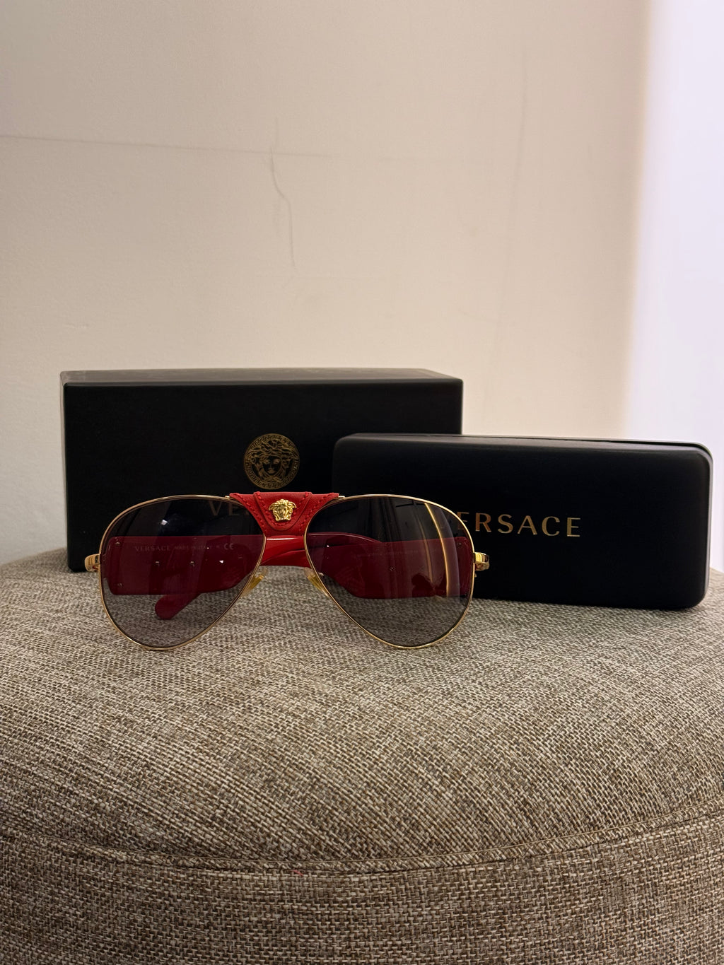 Óculos Vermelho Versace