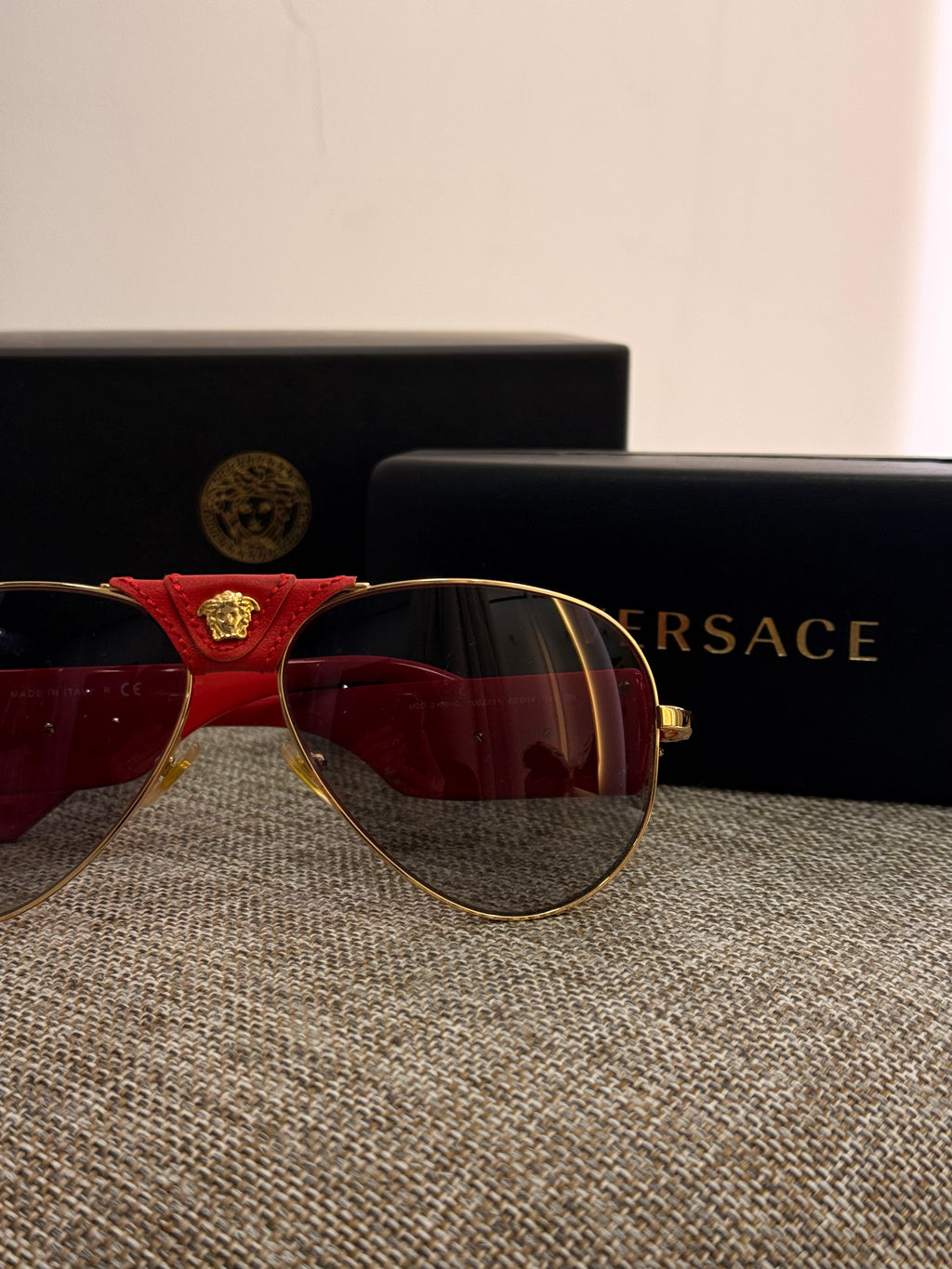 Óculos Vermelho Versace