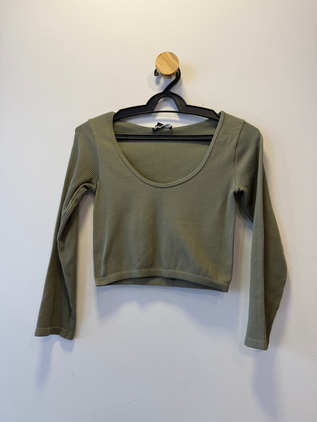 Cropped Canelado Verde