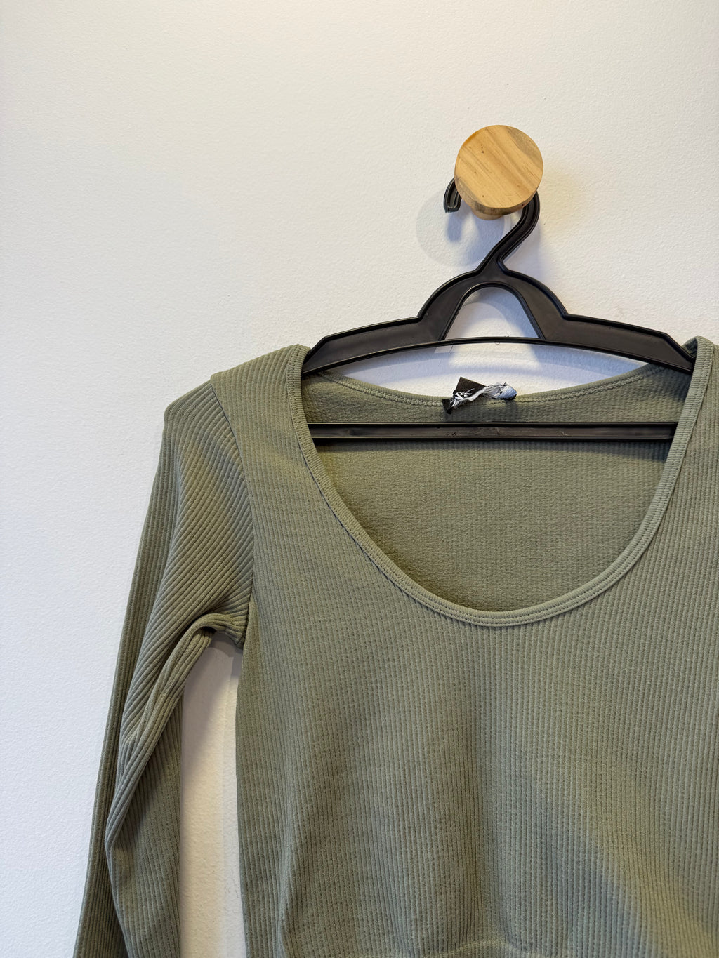 Cropped Canelado Verde