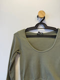 Cropped Canelado Verde