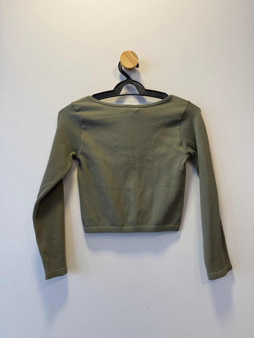 Cropped Canelado Verde