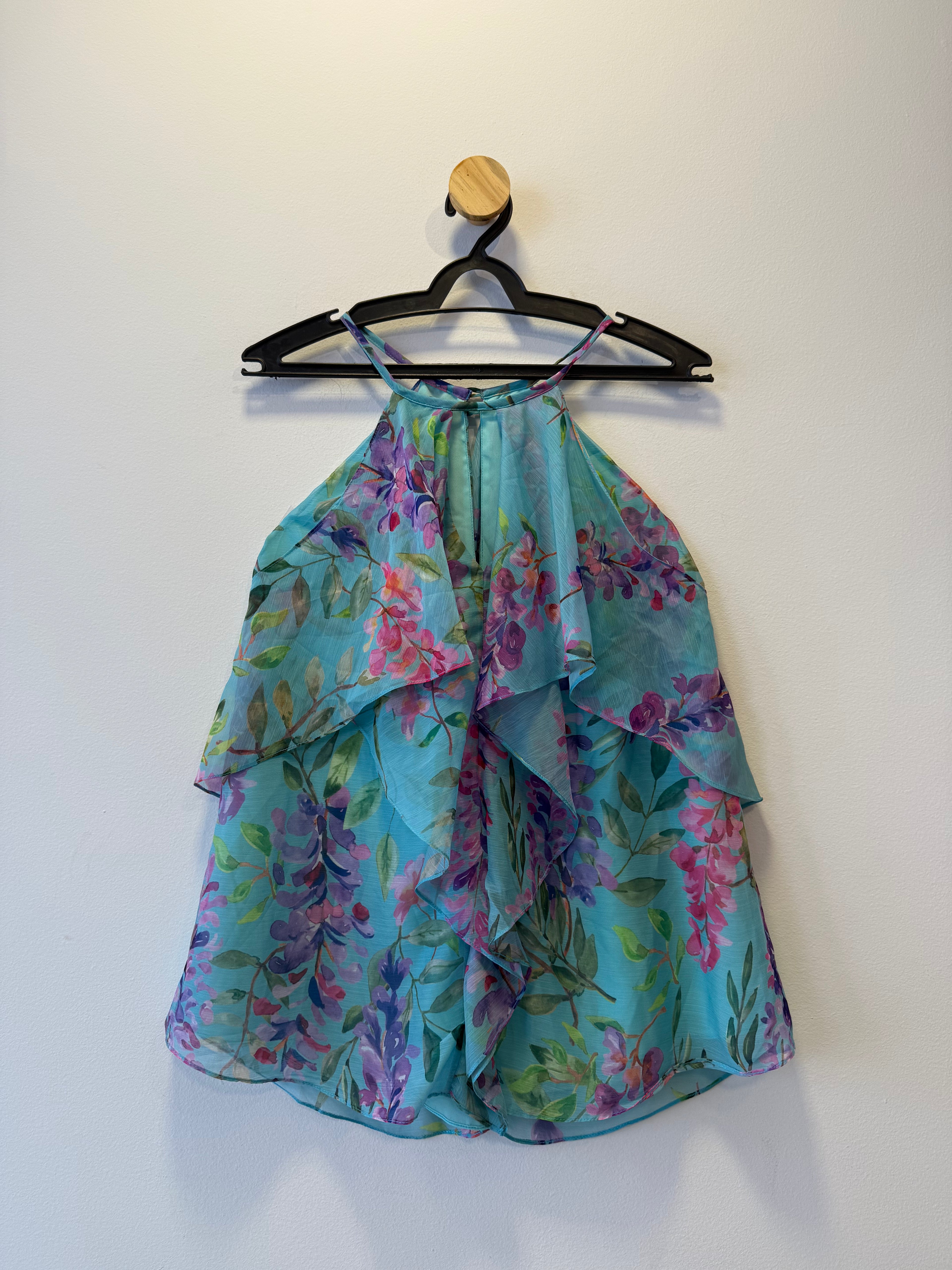 Blusa* Cavada Azul Floral