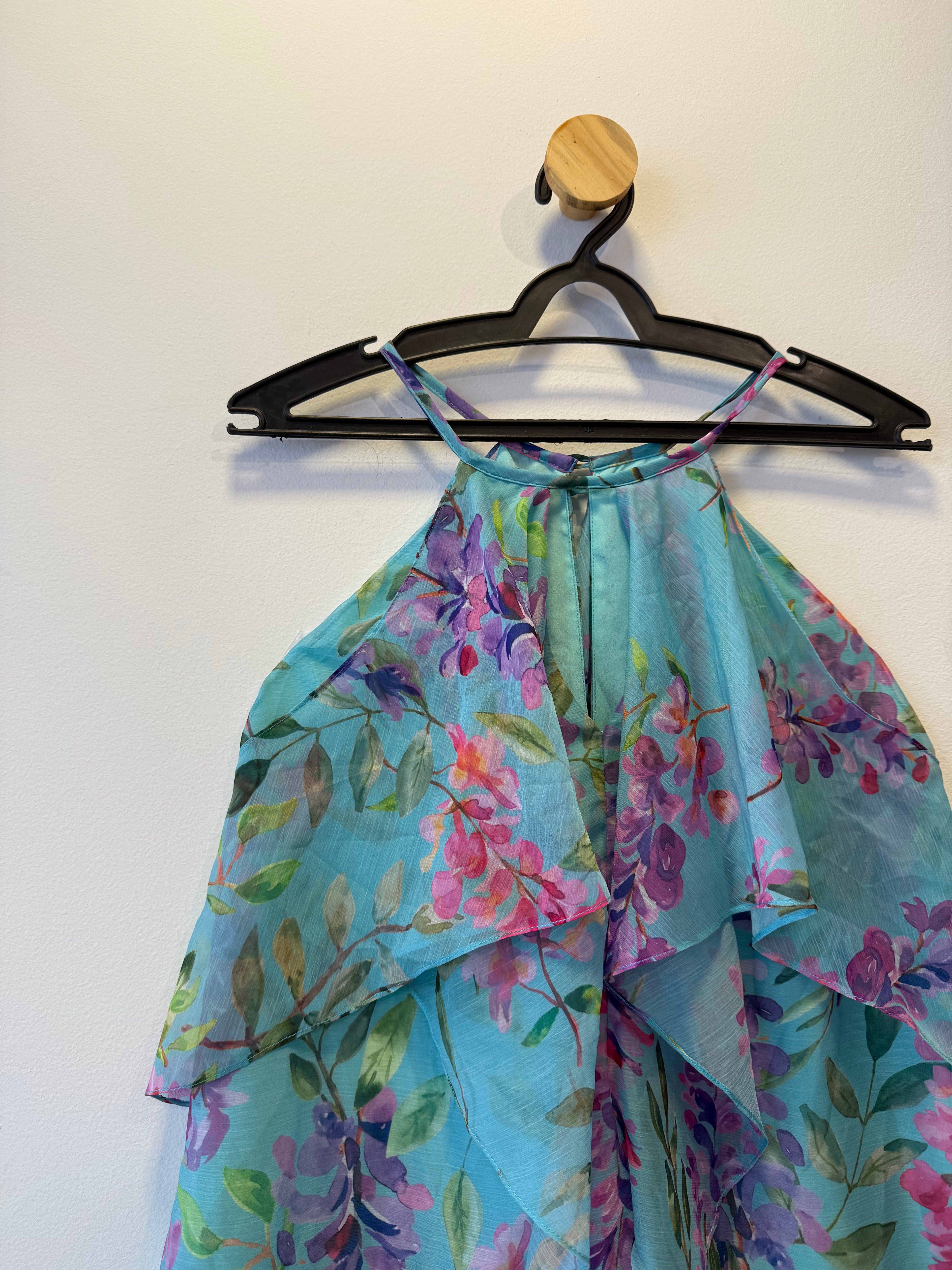 Blusa* Cavada Azul Floral