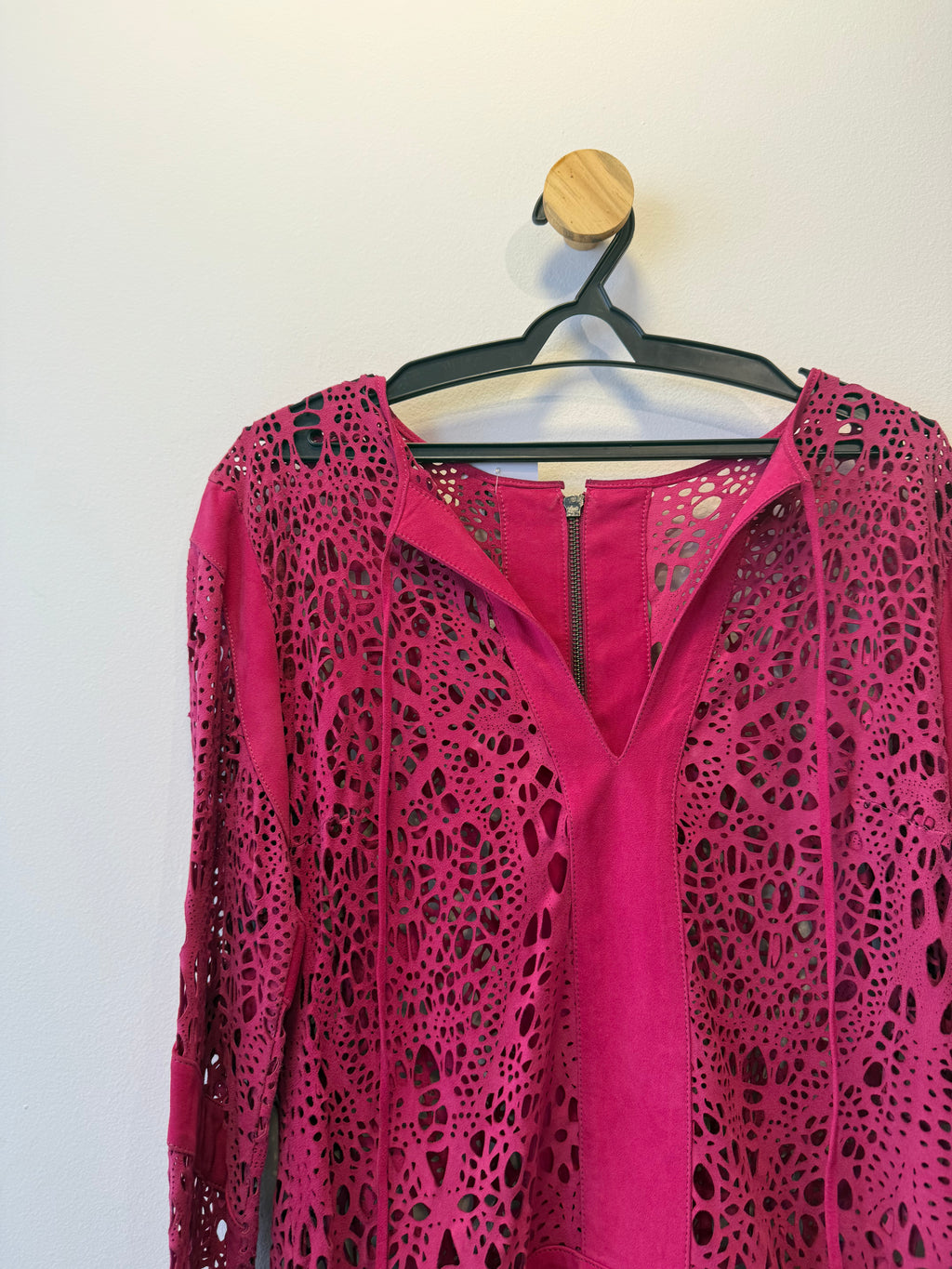 Blusa de Camurça Fucsia