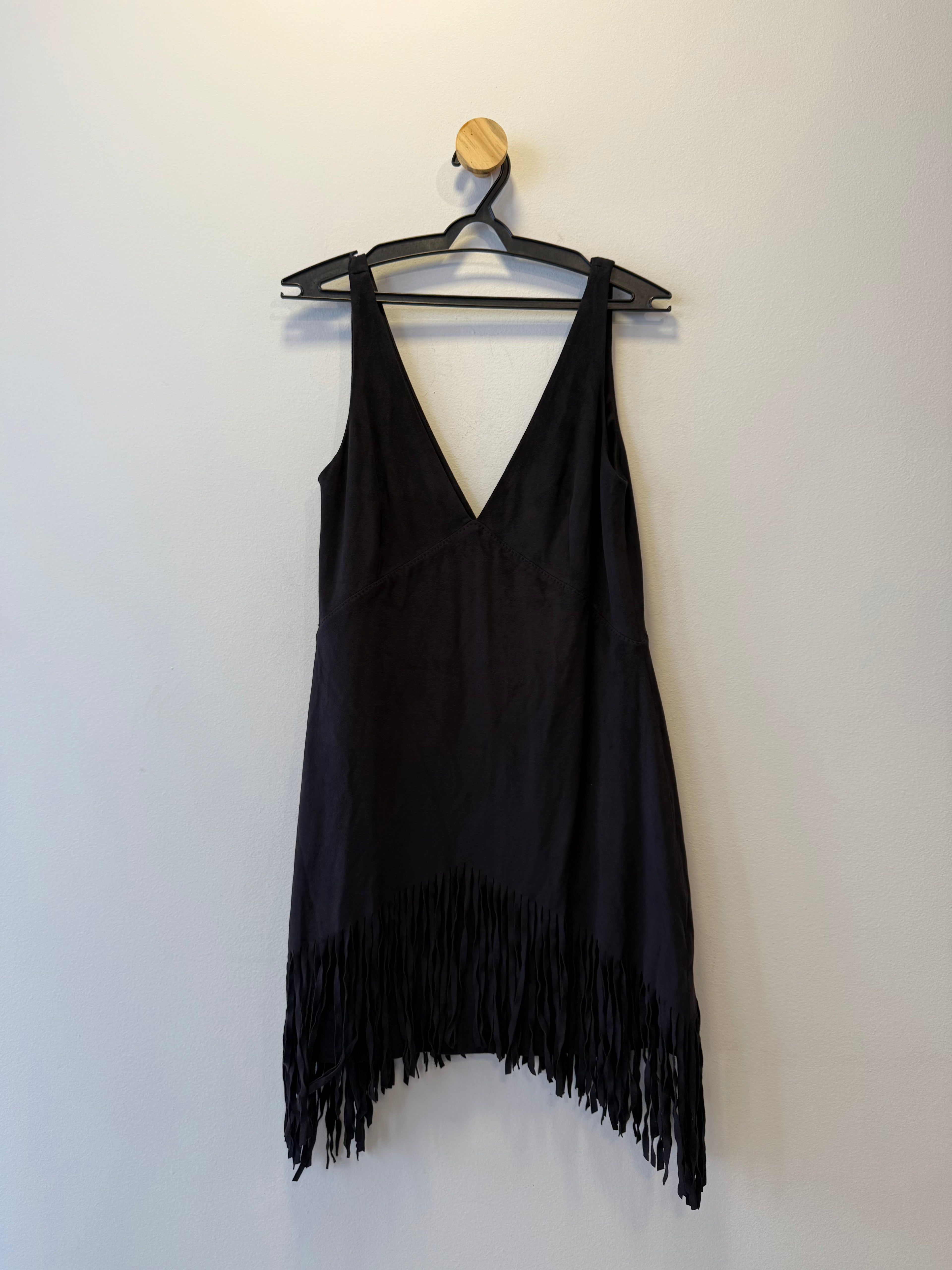 Vestido Preto Franja