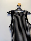 Vestido Midi Tubinho Listrado