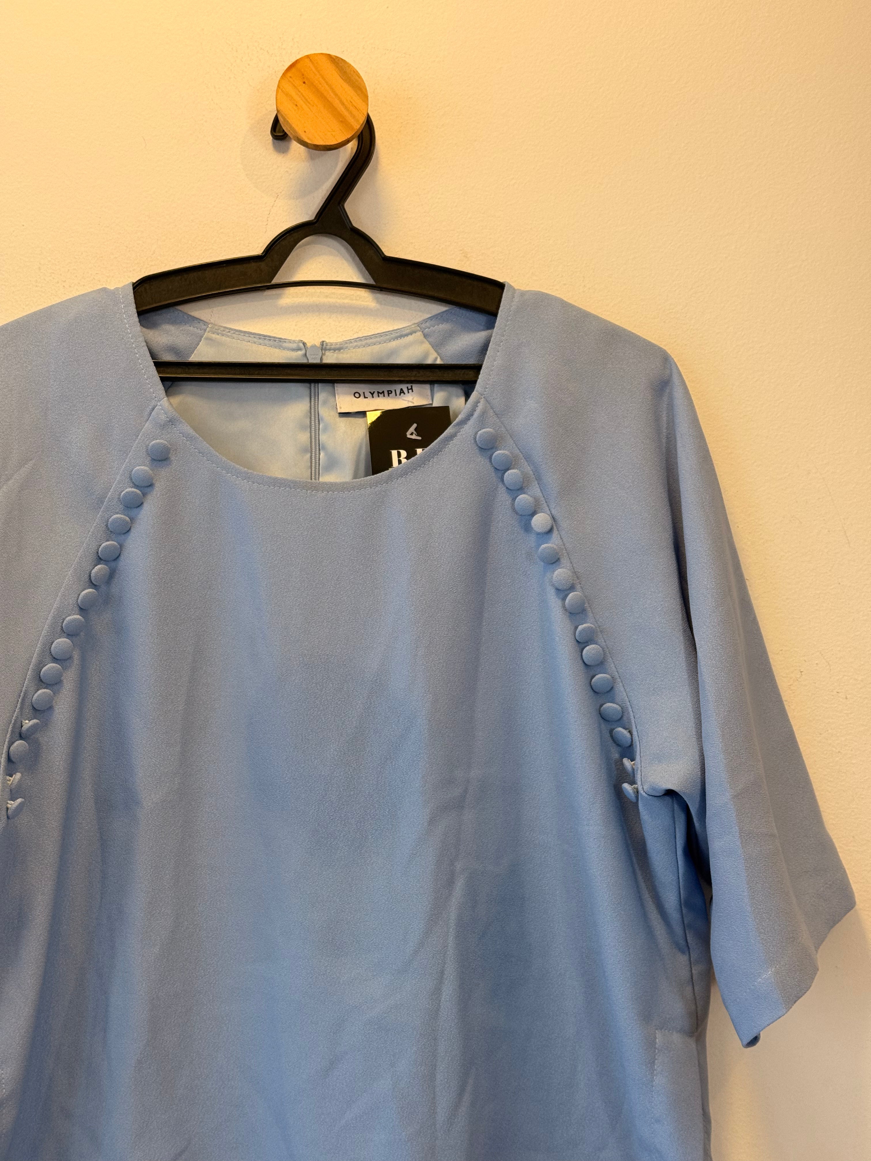 Blusa Cropped Azul Claro
