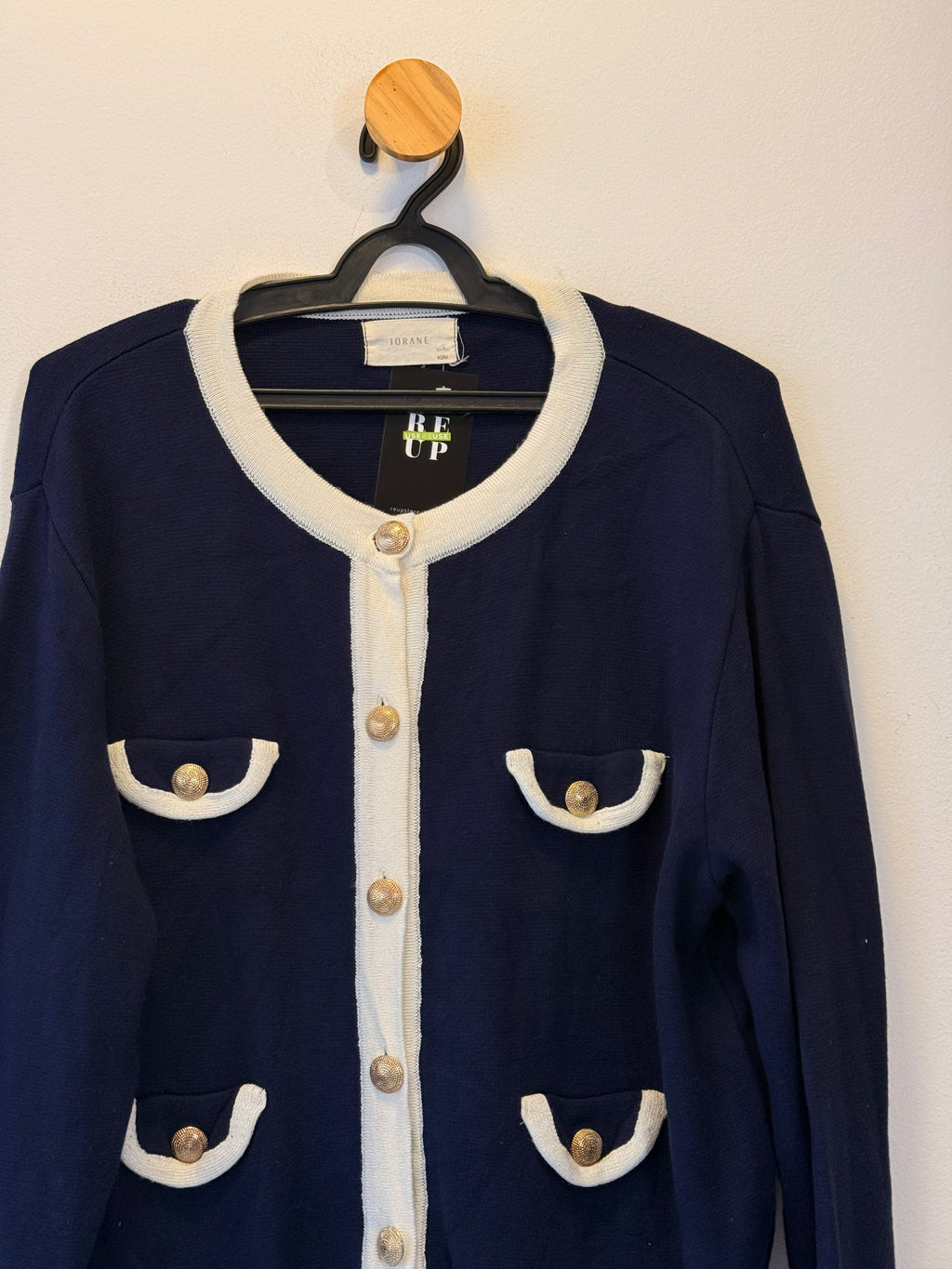 Casaquinho Marinho tricot Iorane