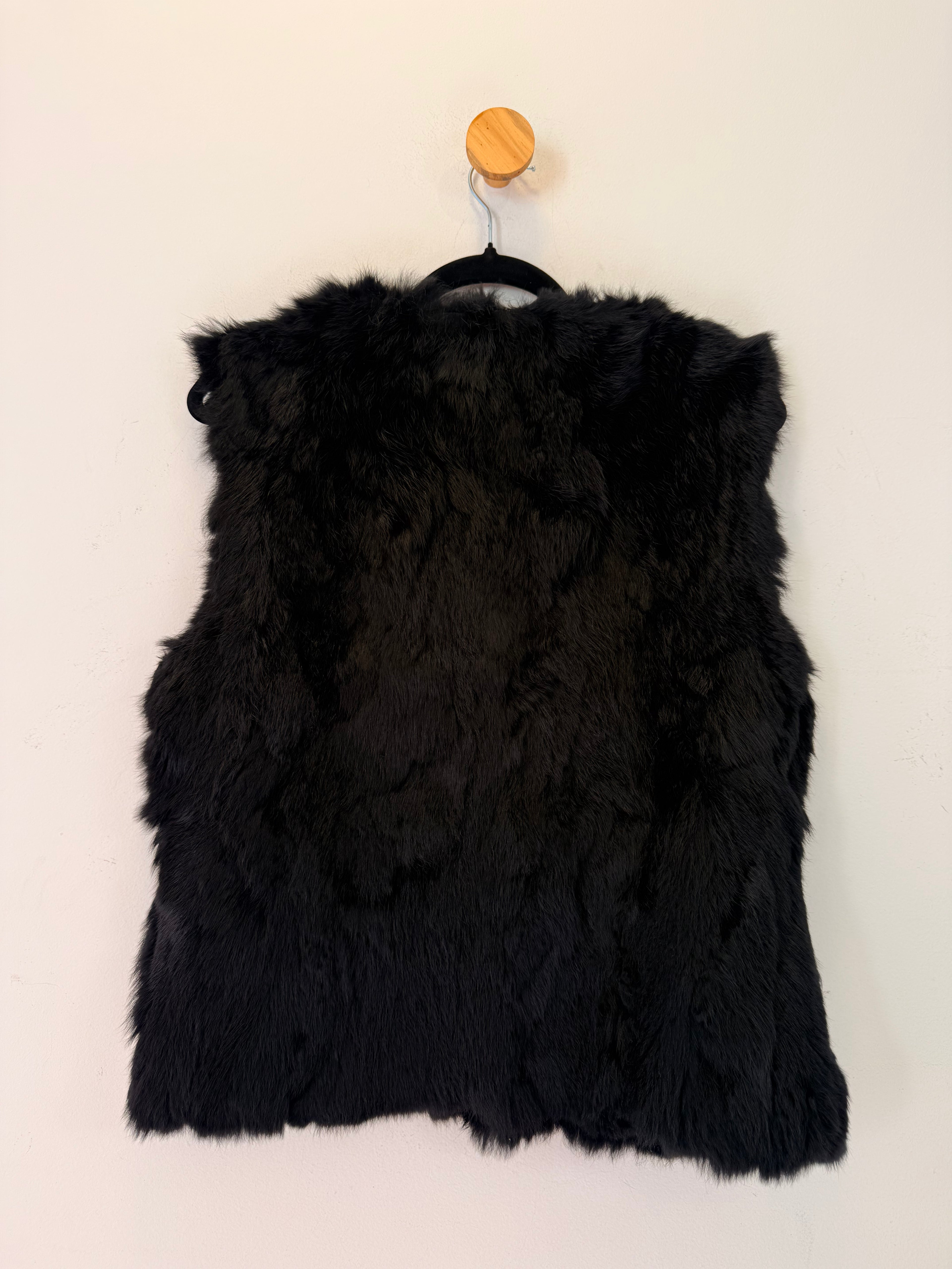 Colete de Pele Preto Rodier