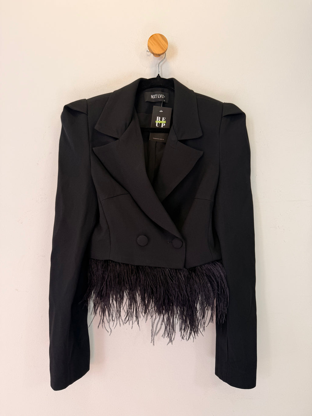 Blazer Preto Plumas