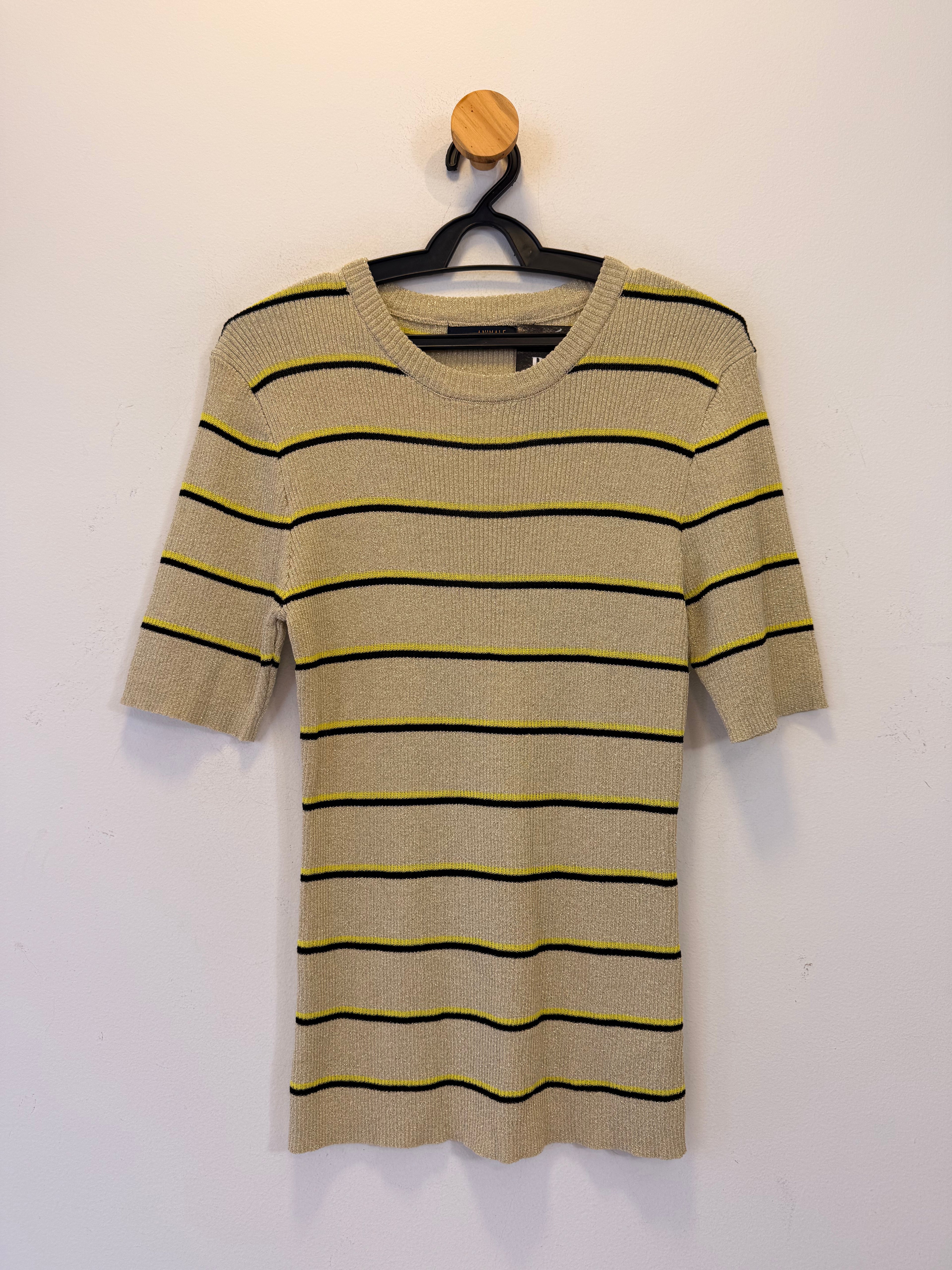 Blusa Listrada em Malha Animale
