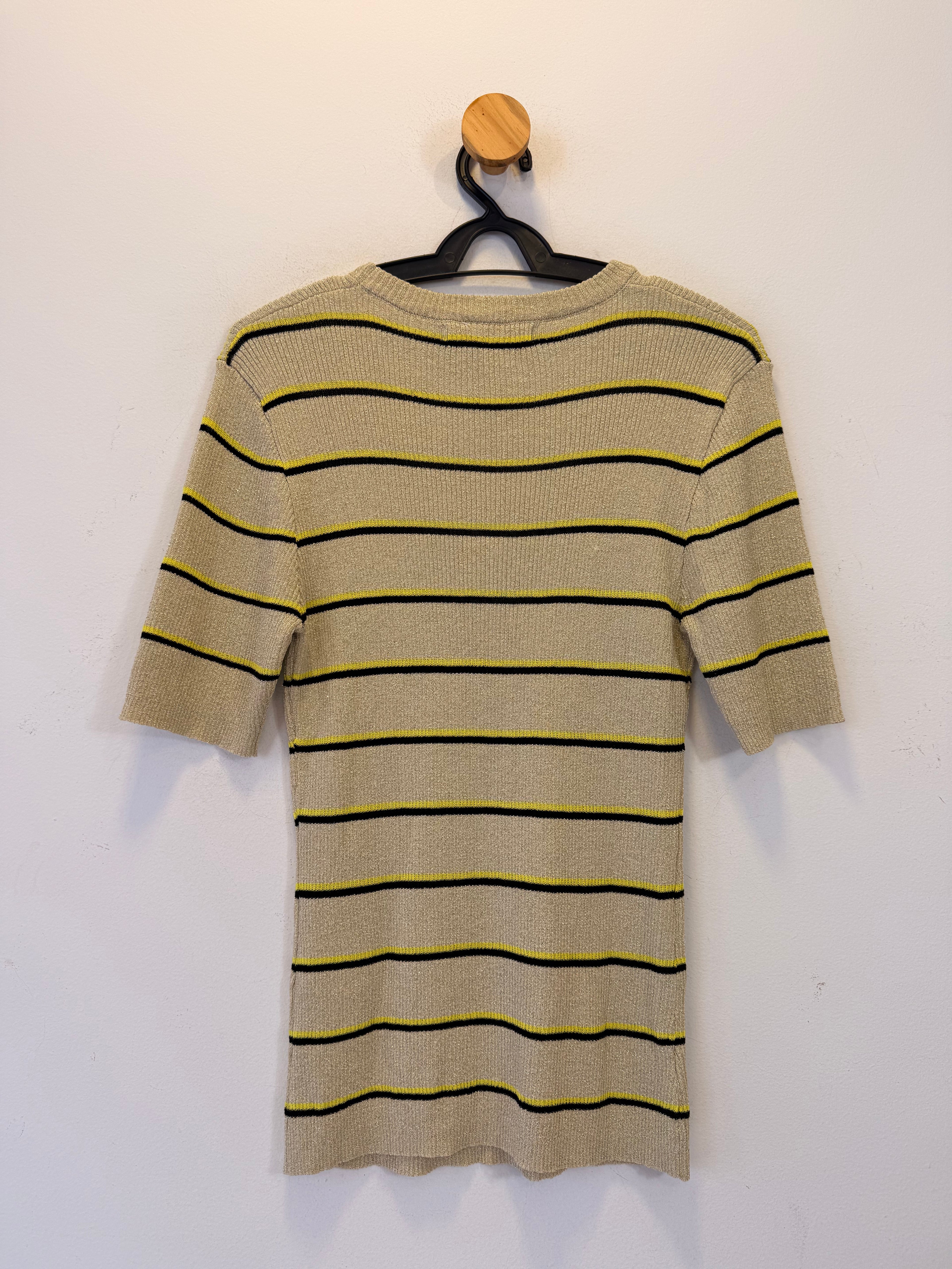 Blusa Listrada em Malha Animale