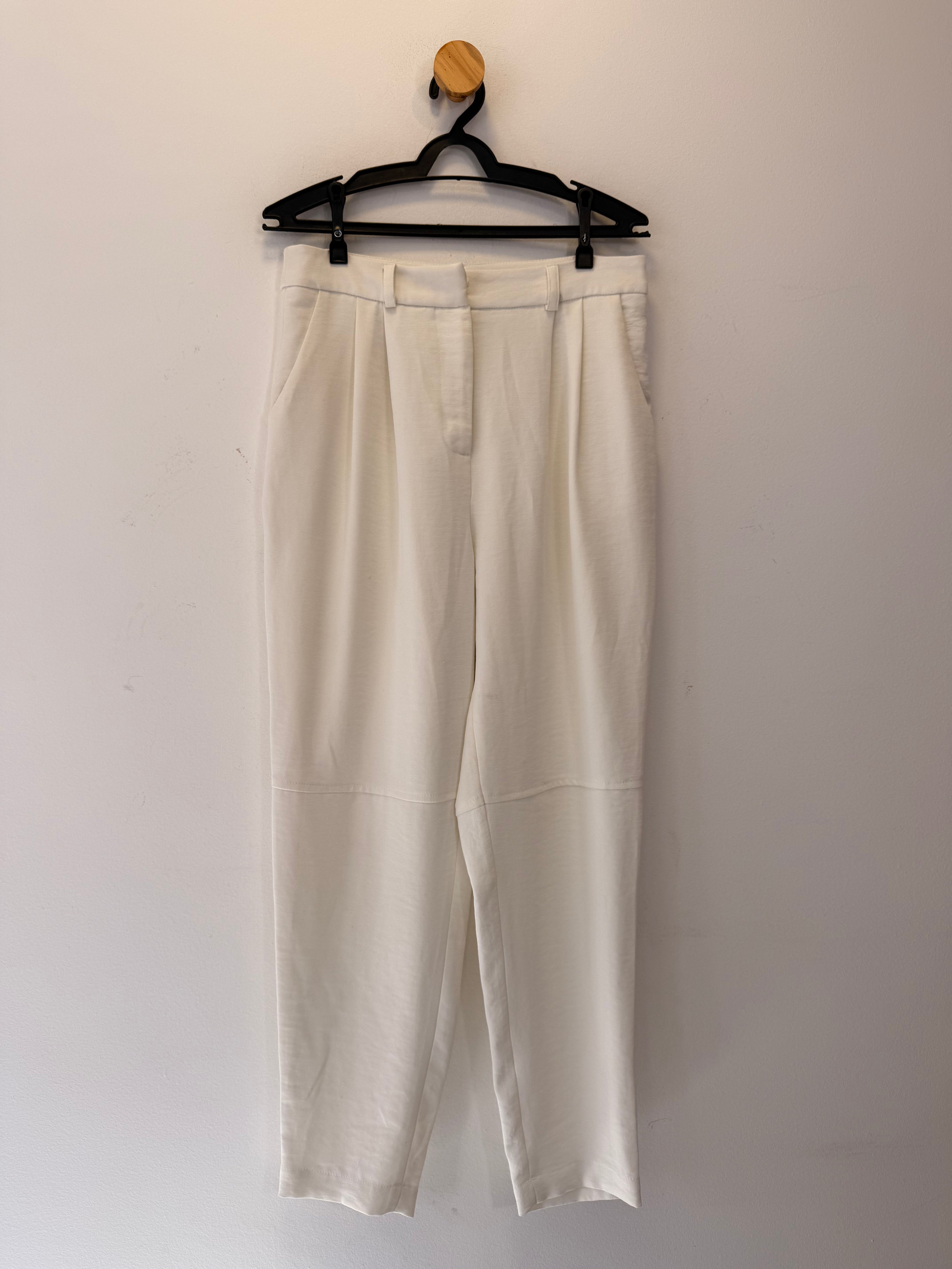 Calça Alfaiataria Branca Madre Pérola