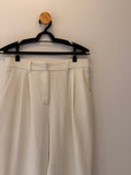 Calça Alfaiataria Branca Madre Pérola