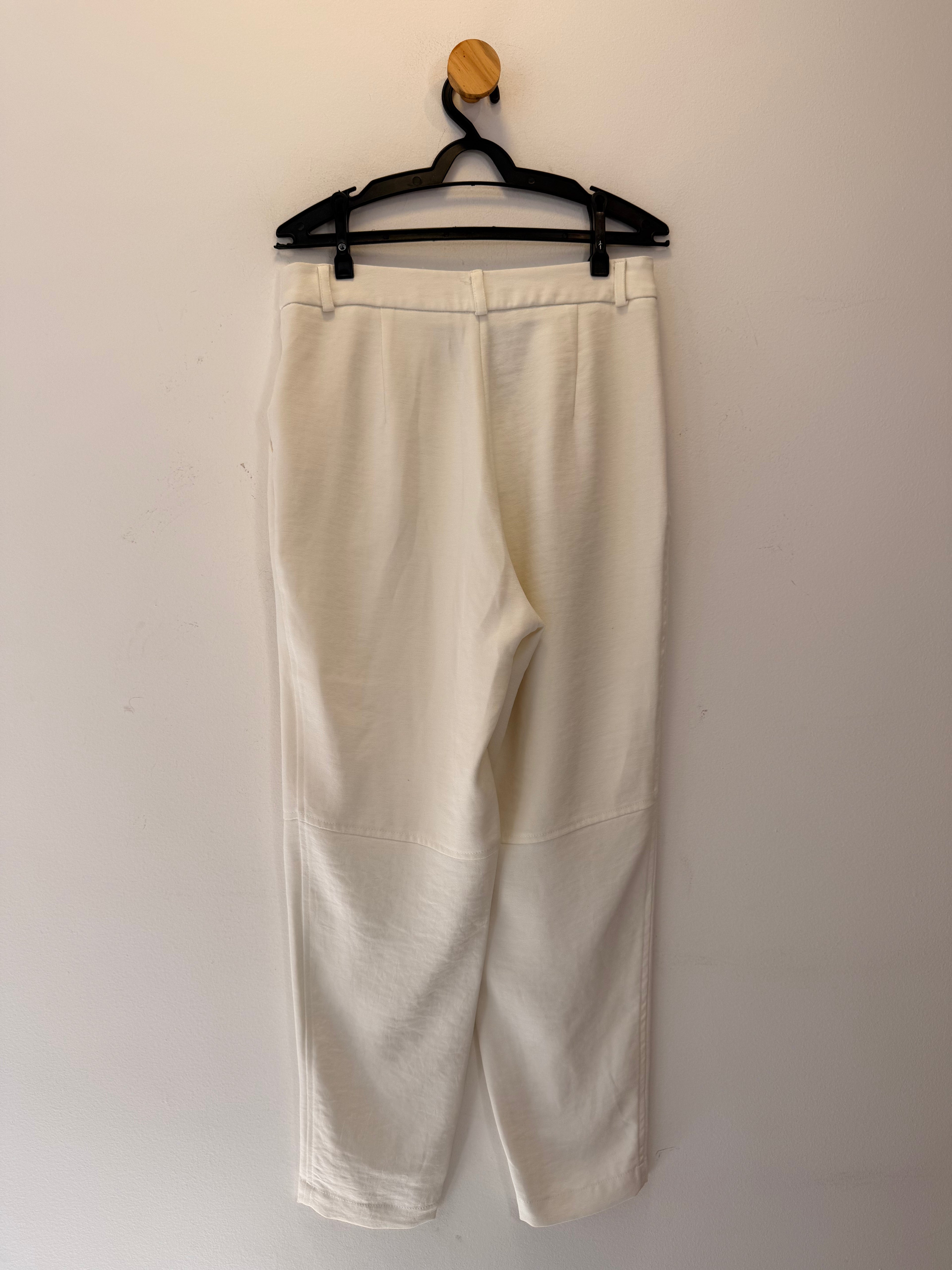 Calça Alfaiataria Branca Madre Pérola