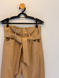 Calça de Couro Bege Iorane