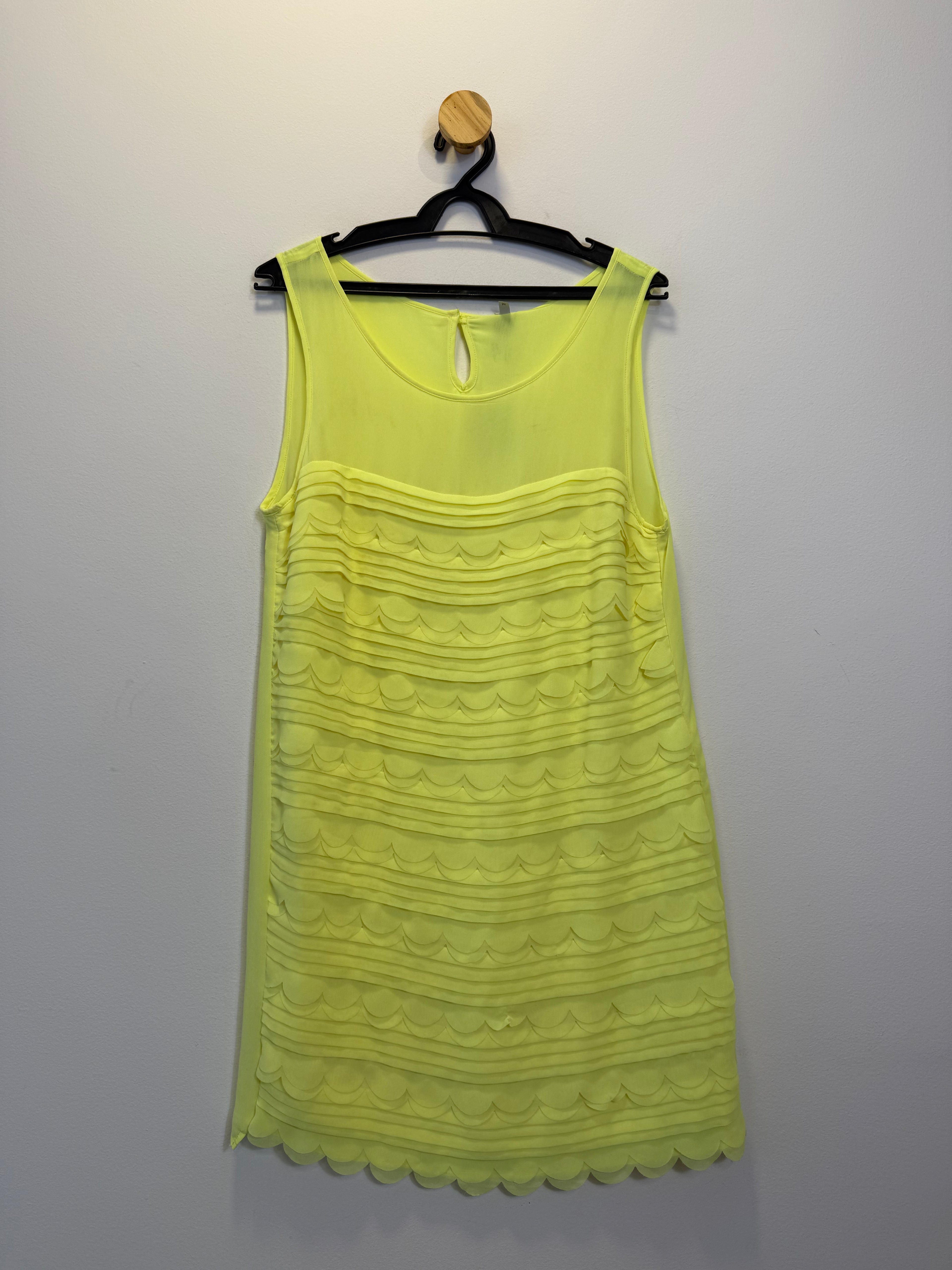 Vestido Evasê Amarelo