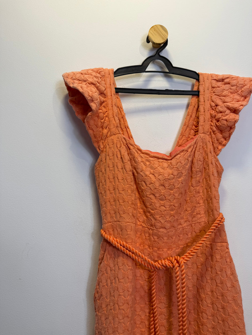 Vestido Midi Acinturado Laranja