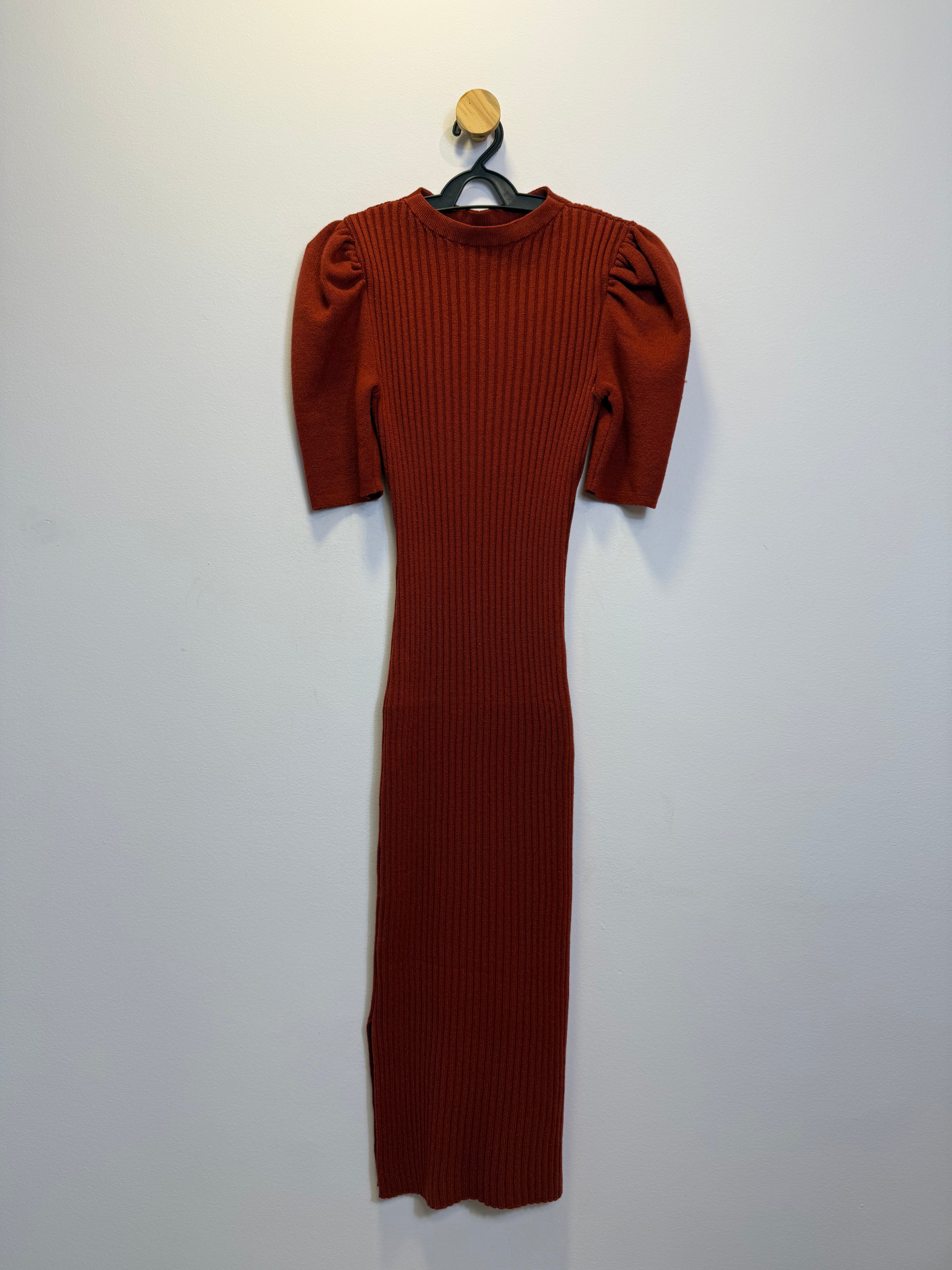 Vestido Vermelho Manga Princesa