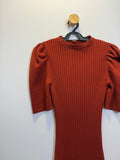 Vestido Vermelho Manga Princesa