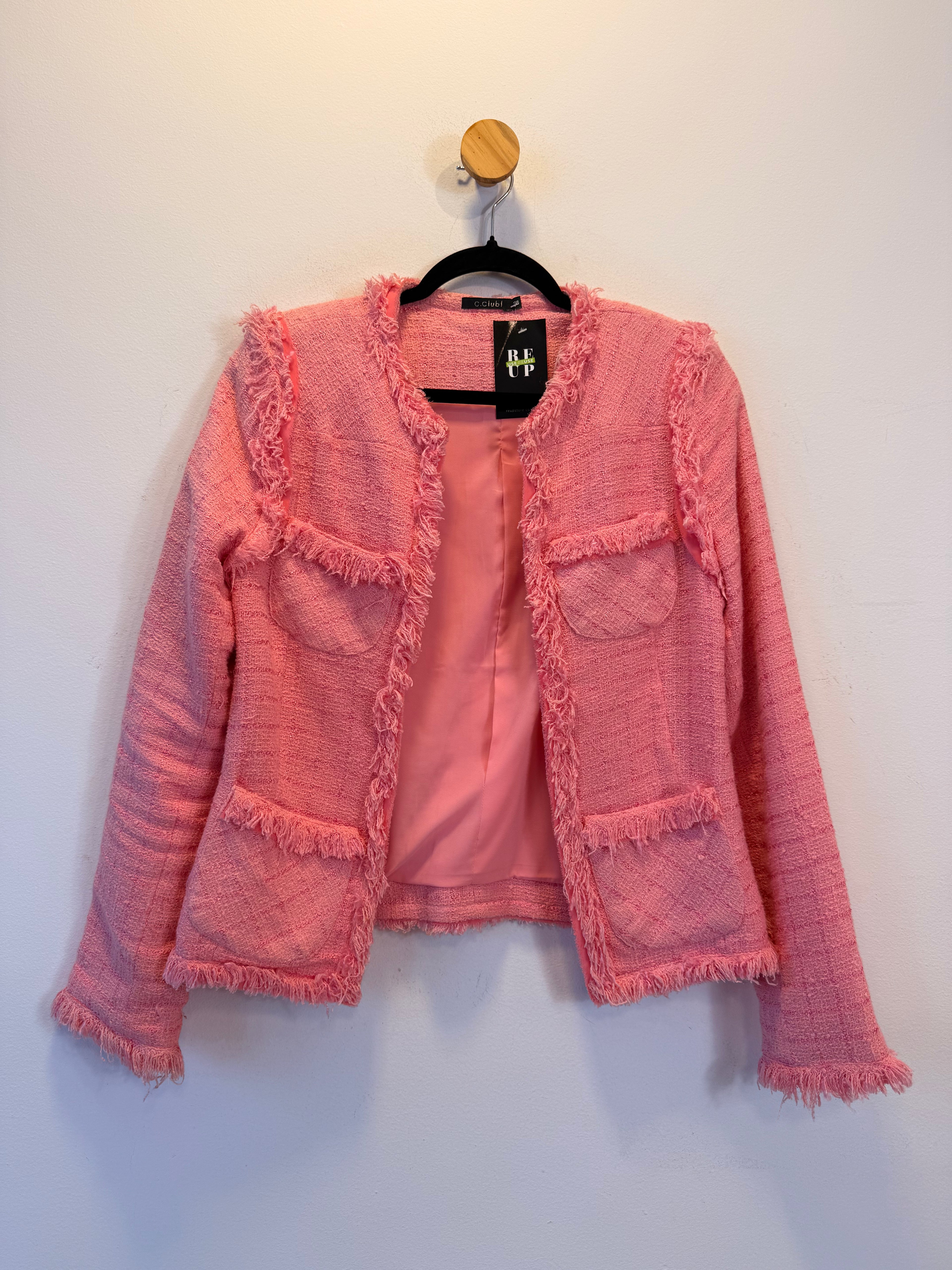 Casaco Tweed Rosa C. Club