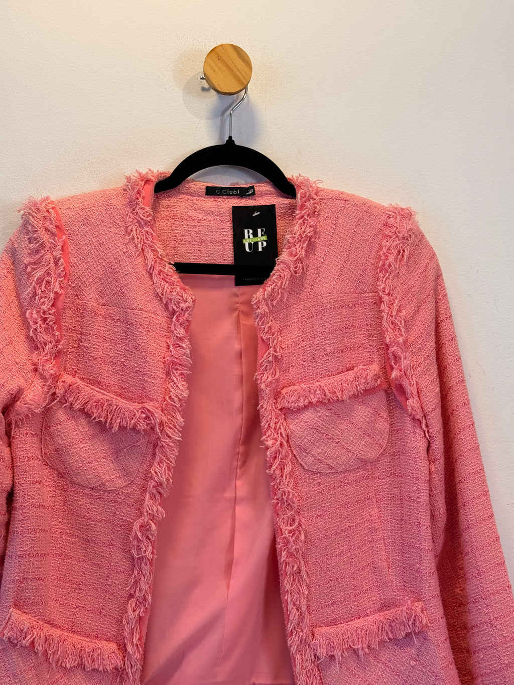 Casaco Tweed Rosa C. Club