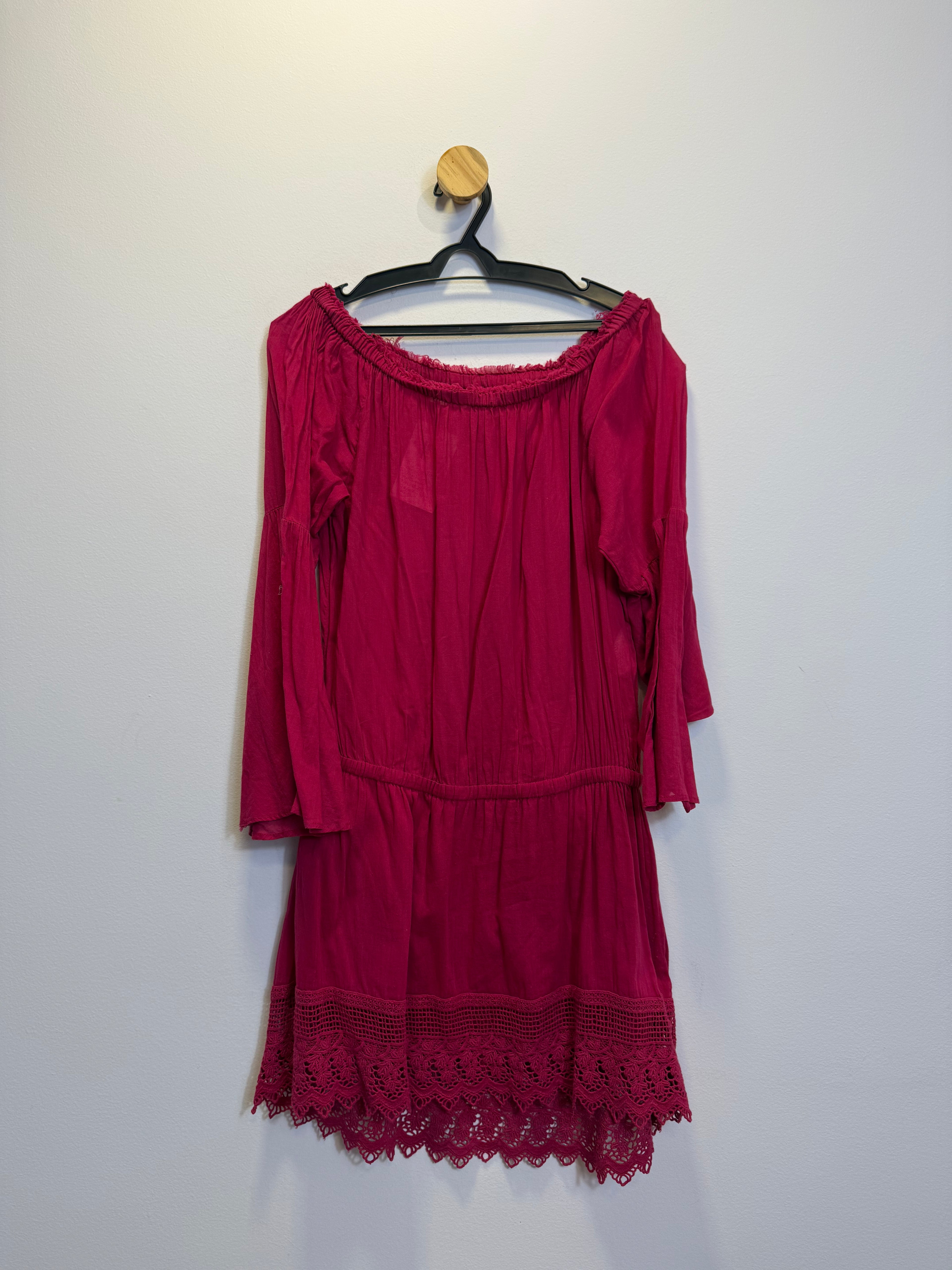 Vestido Ombro a Ombro Vermelho