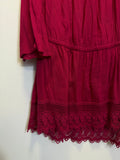 Vestido Ombro a Ombro Vermelho