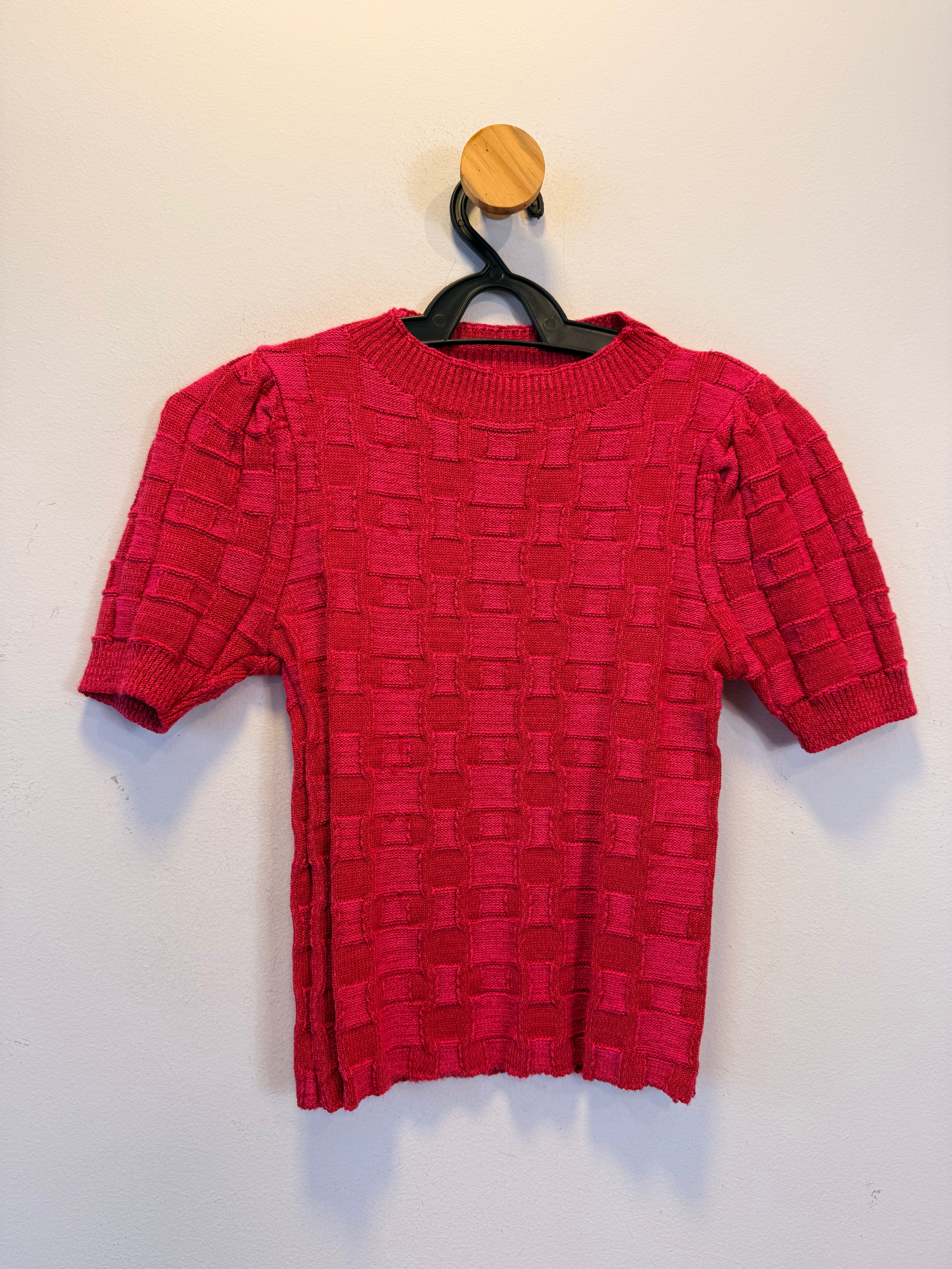 Blusa em Malha Rosa