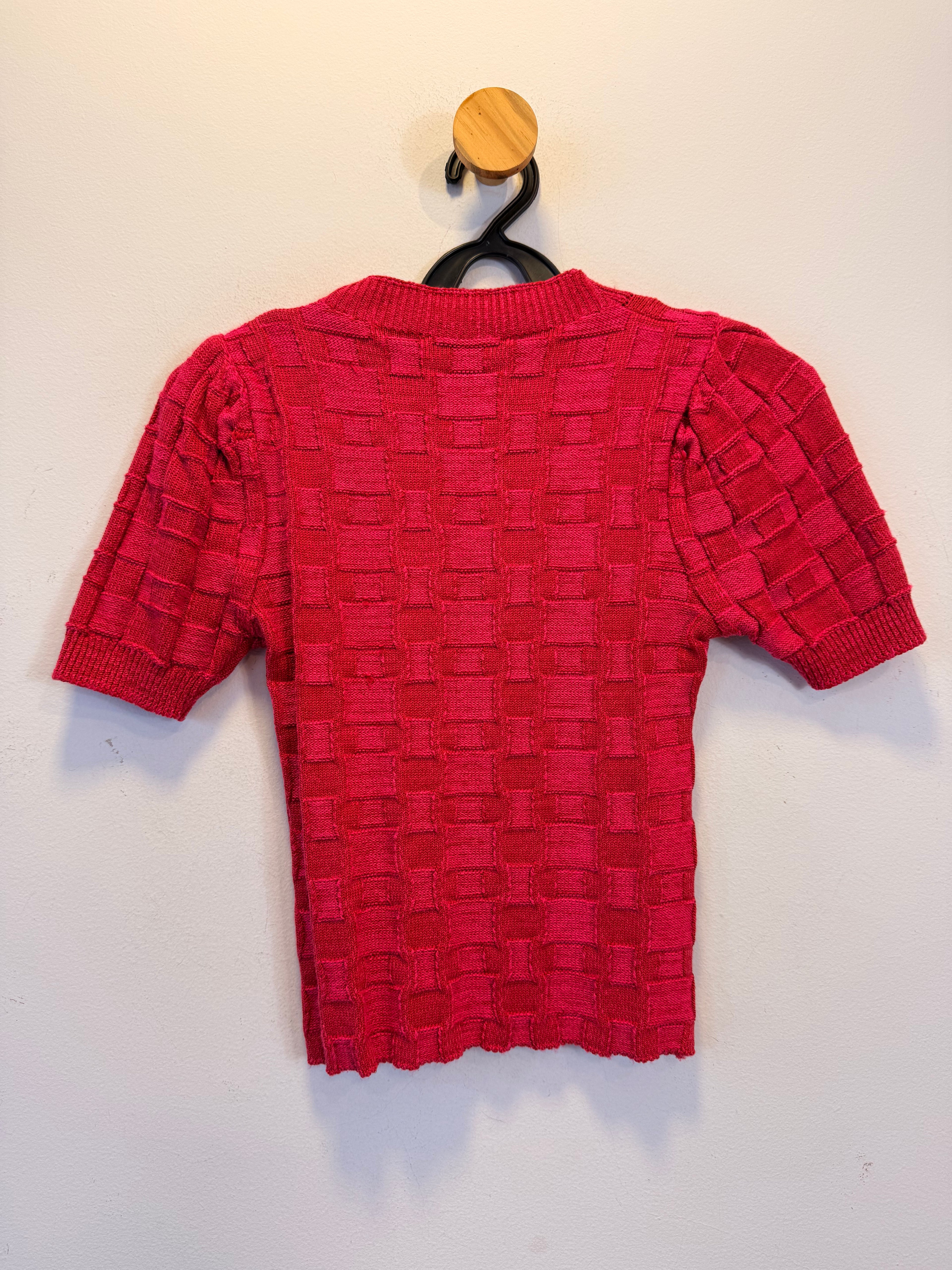 Blusa em Malha Rosa