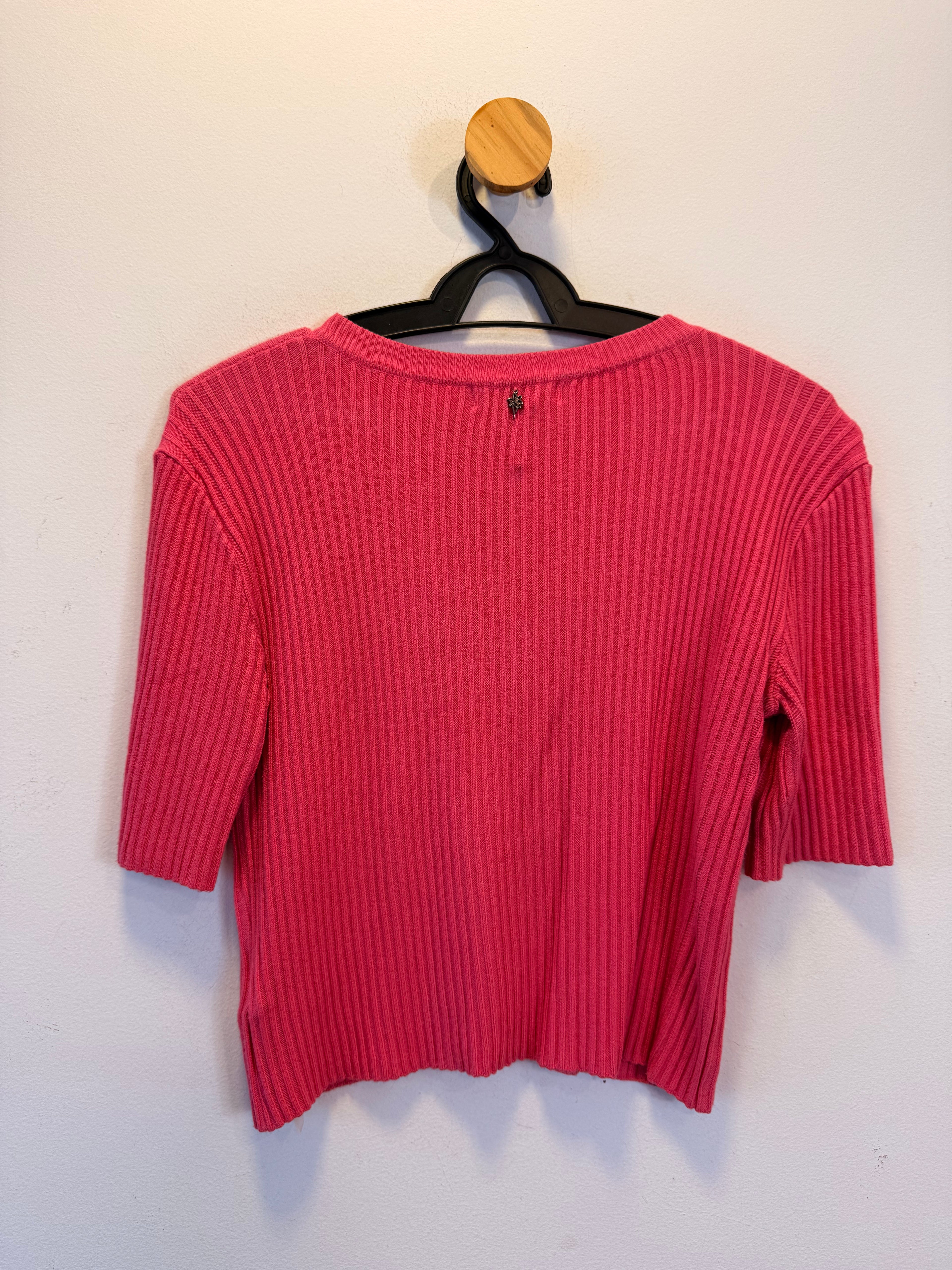 Blusa Rosa em Malha Le Lis Blanc