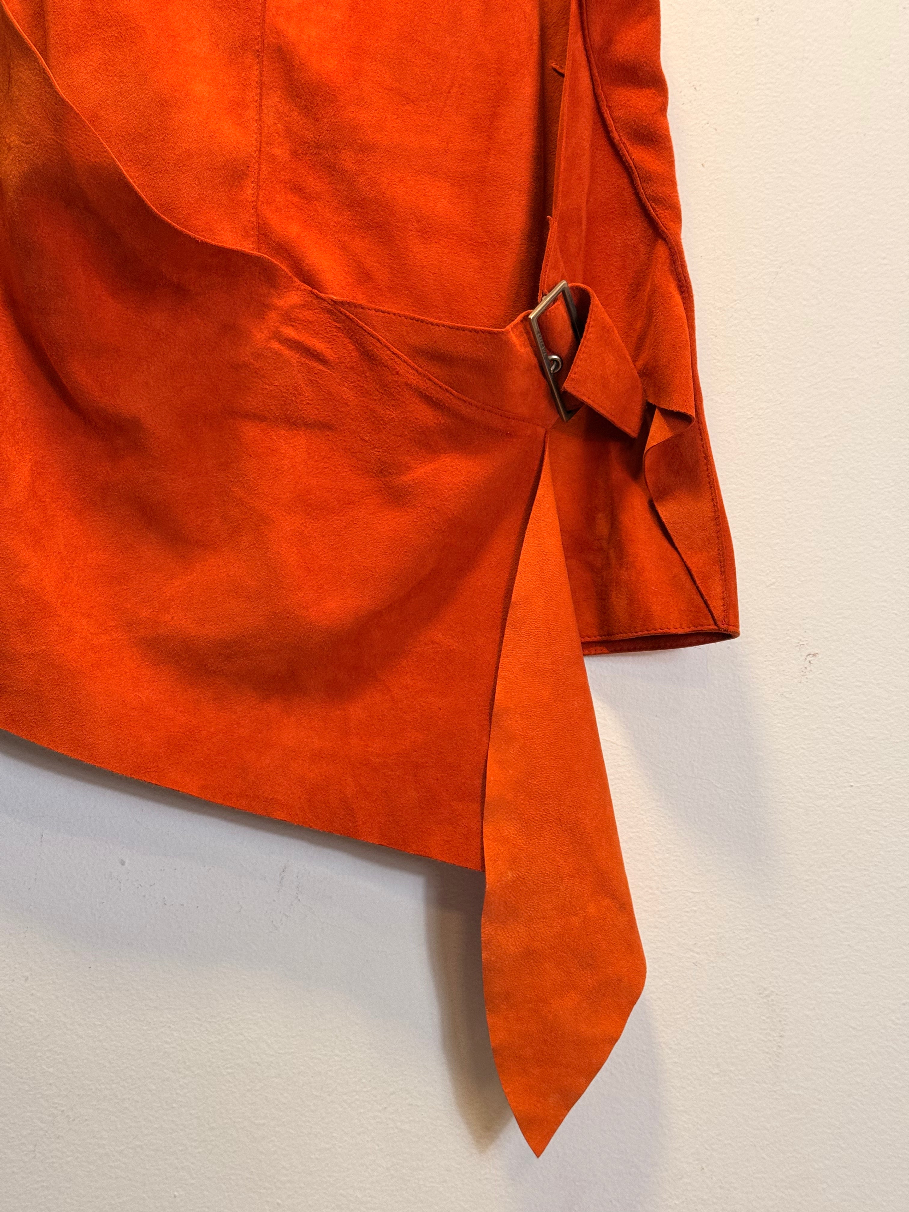 Blusa camurça laranja Tactile