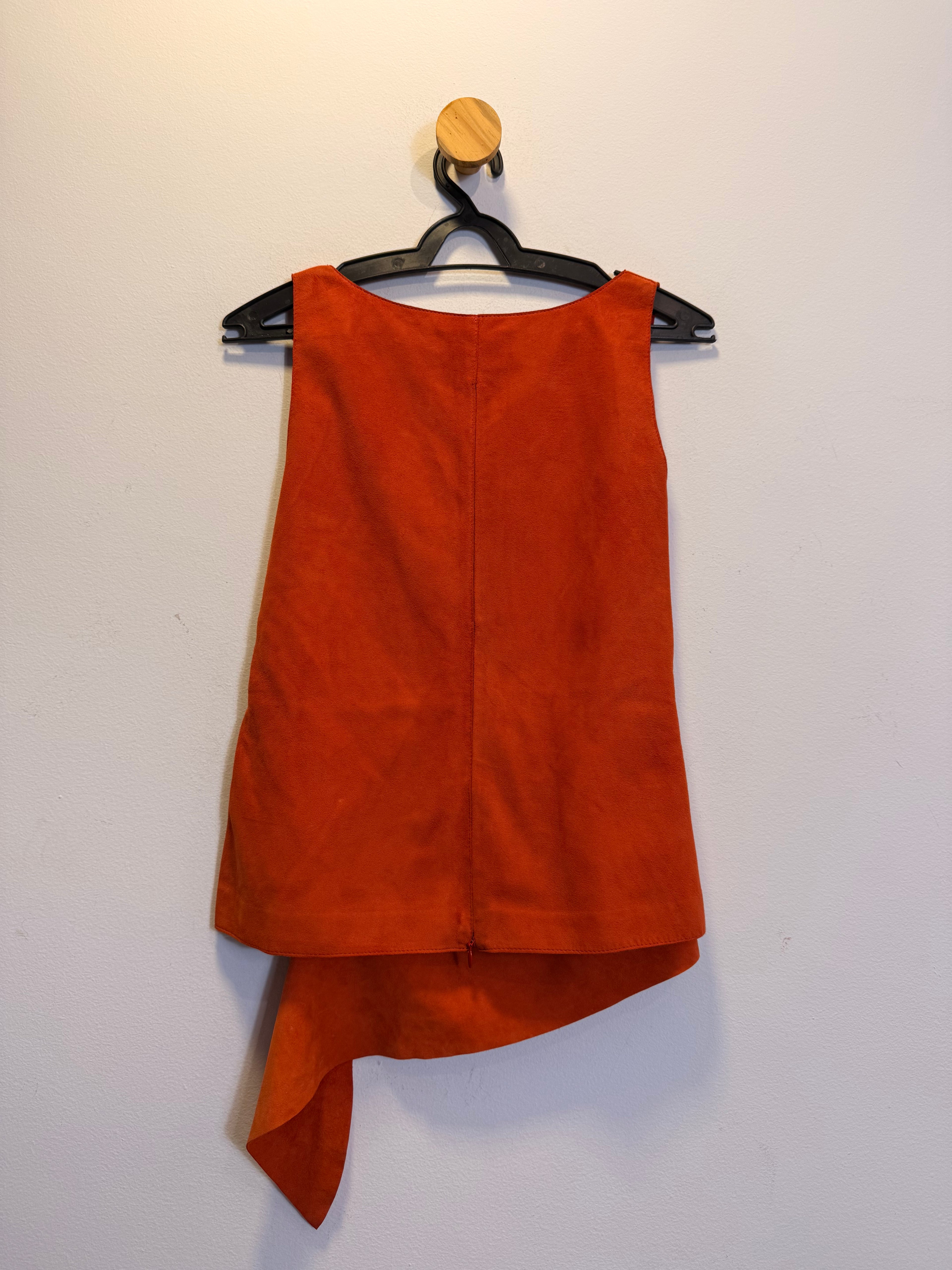 Blusa camurça laranja Tactile