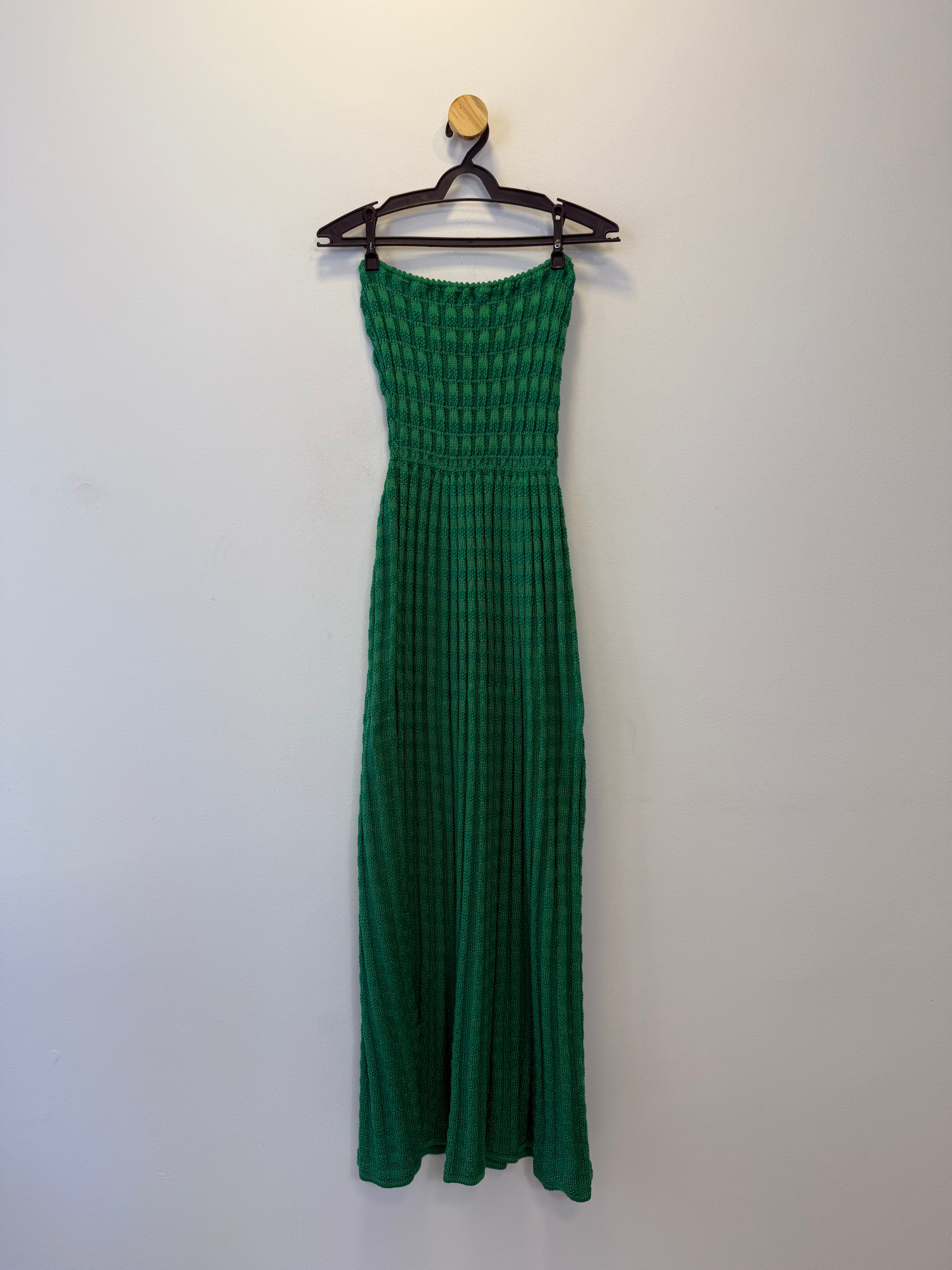 Vestido Tricot Verde Esmeralda