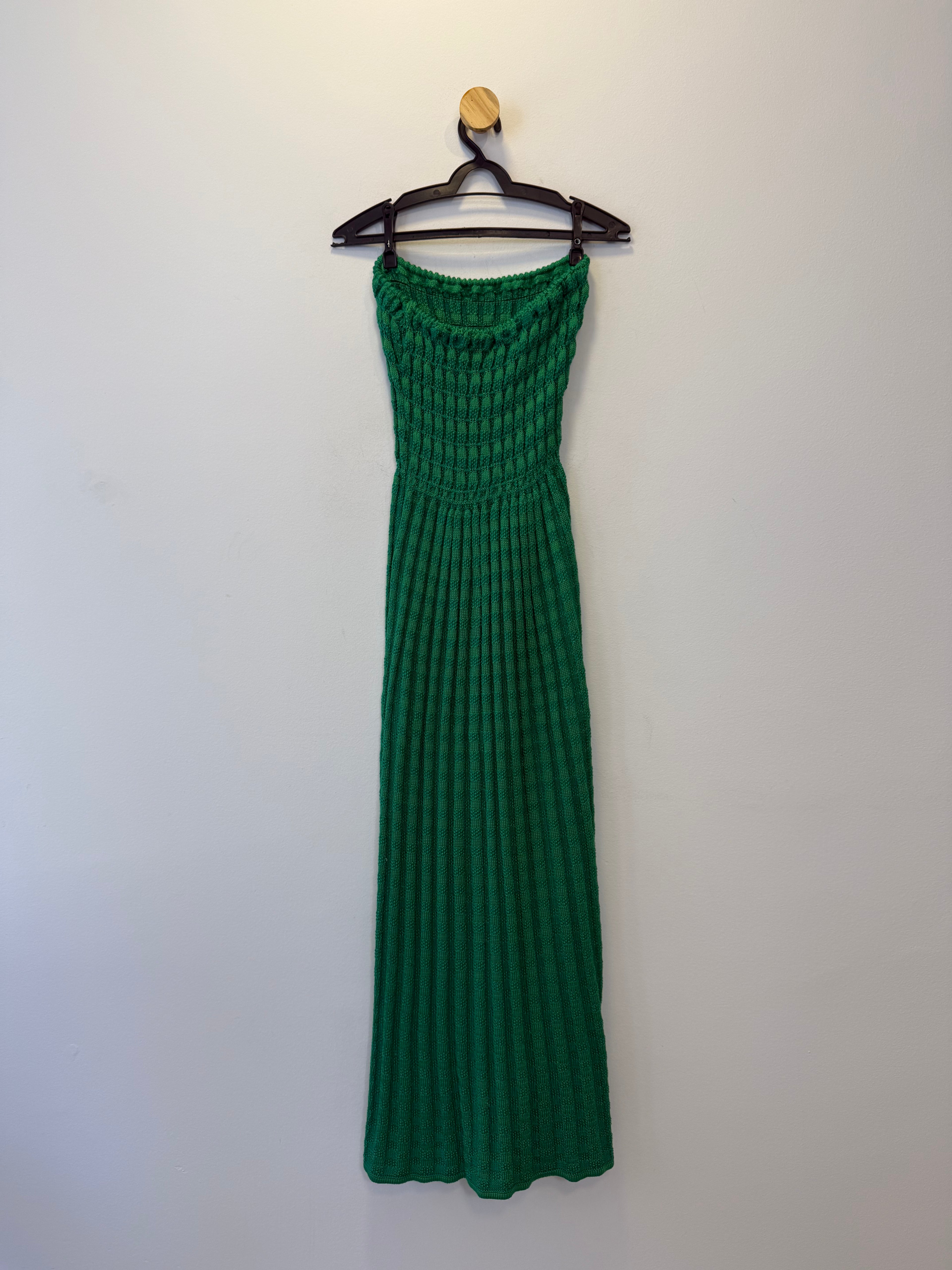 Vestido Tricot Verde Esmeralda